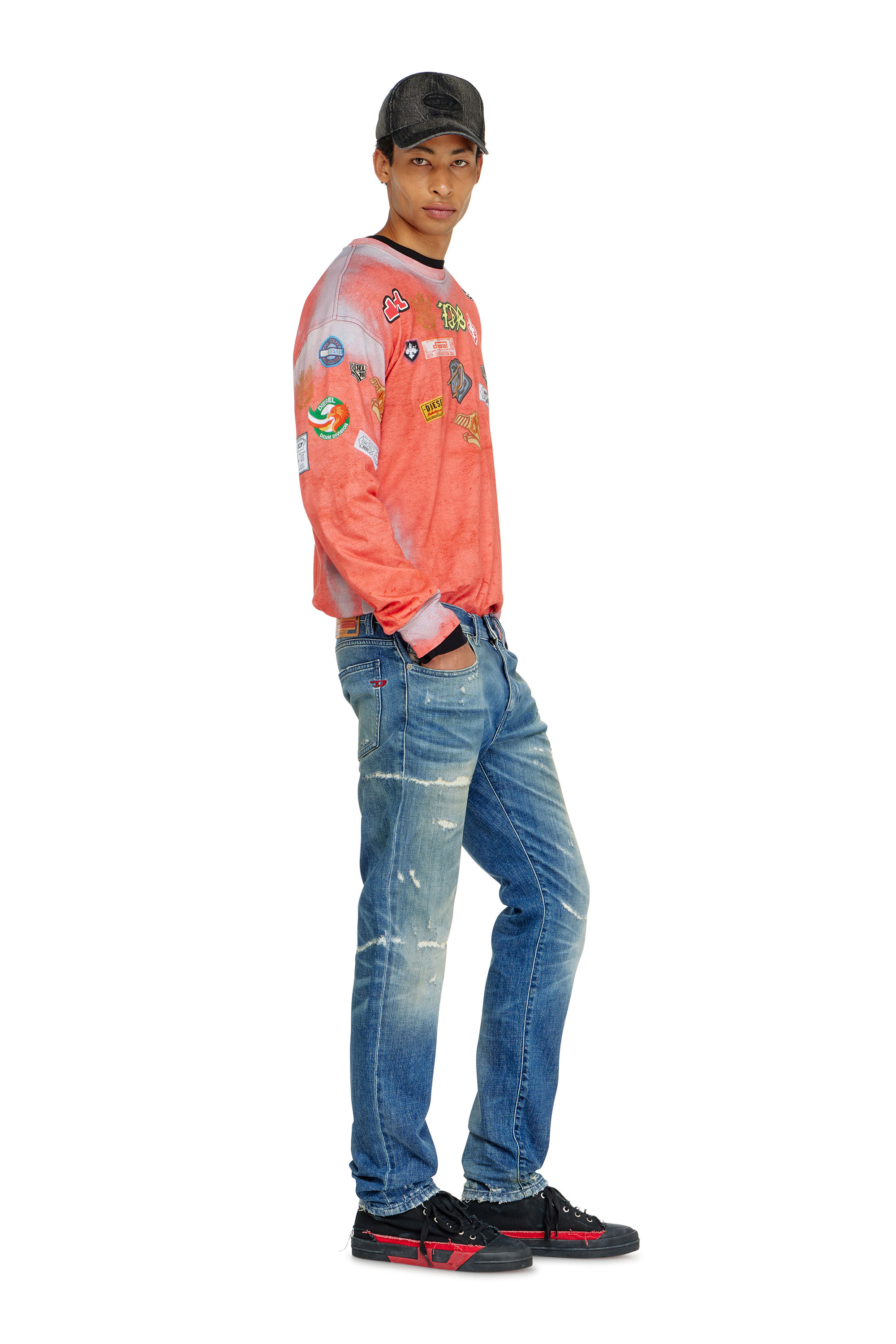 Diesel - Slim Jeans 2019 D-Strukt 007EN Homme, Bleu moyen - Image 1