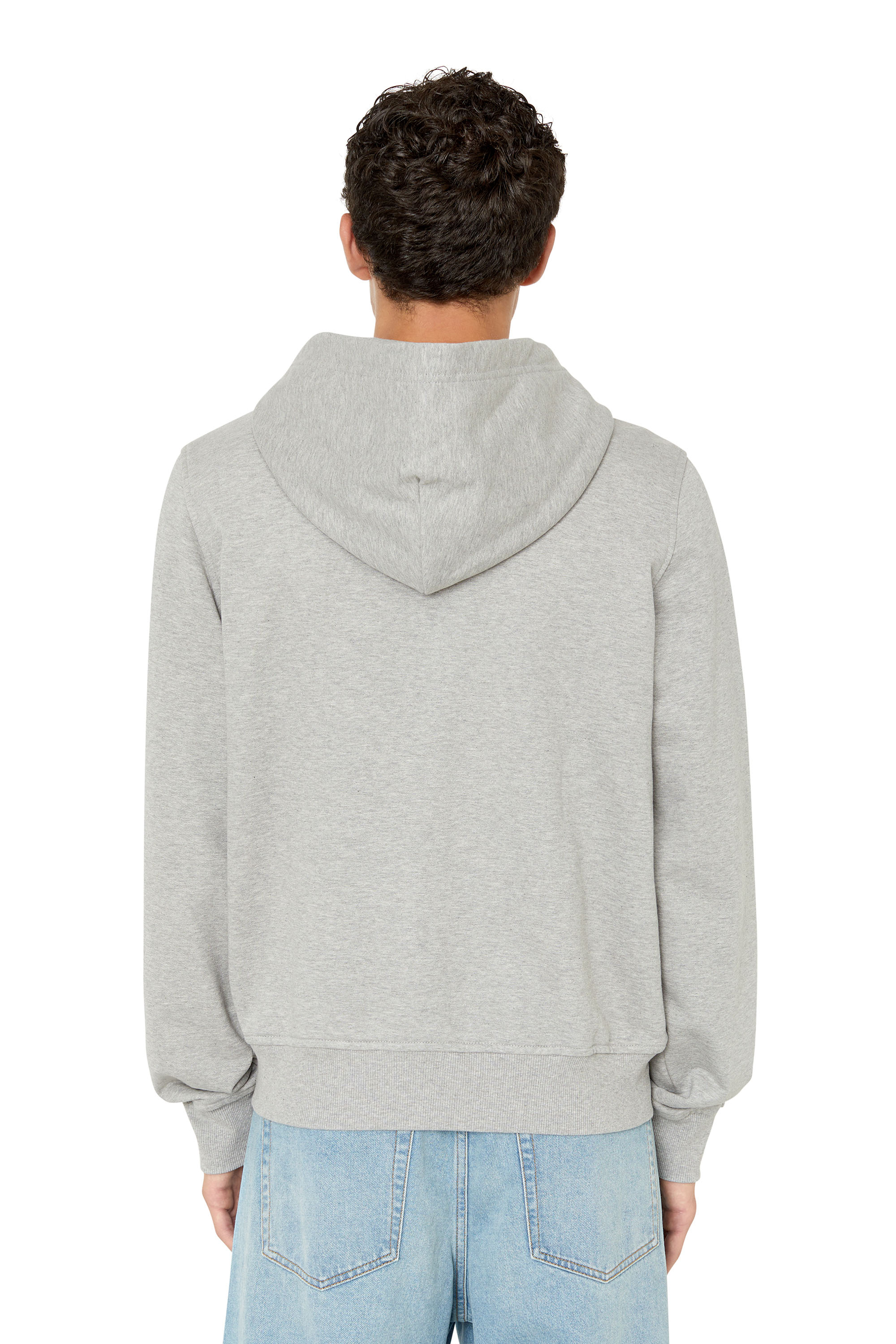 Diesel - S-GINN-HOOD-ZIP-DIV, Gris Clair - Image 2