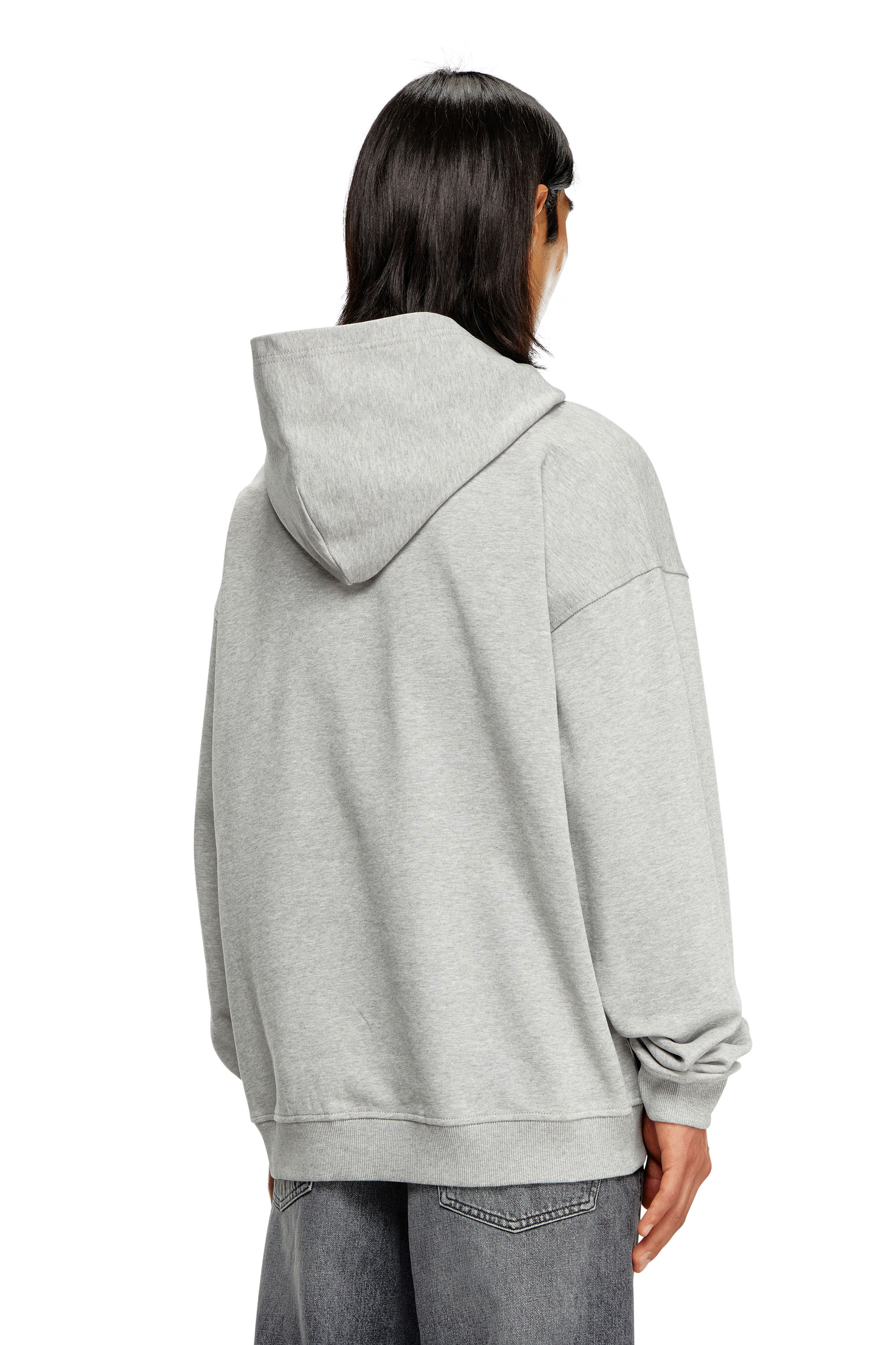 Diesel - S-BOXT-HOOD-D, Sweat-shirt à capuche avec empiècement D Homme in Gris - 4