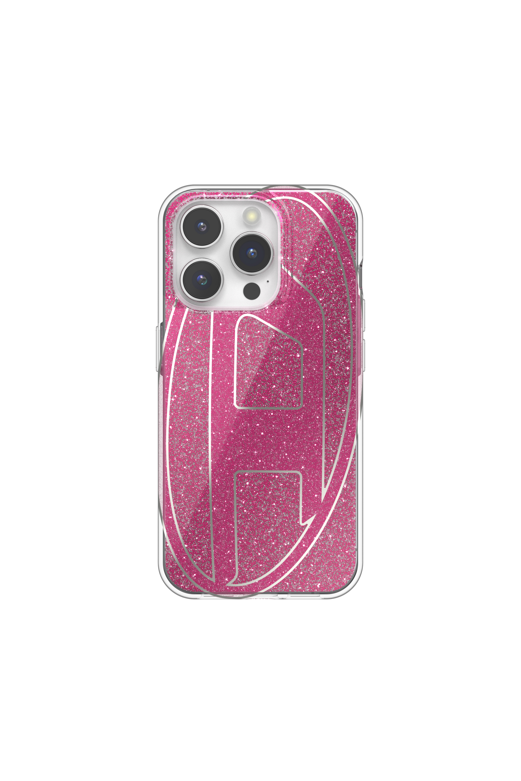 Diesel - 60036 AOP CASE, Coque glitter pur iP 15 Pro Mixte in Rose - 2