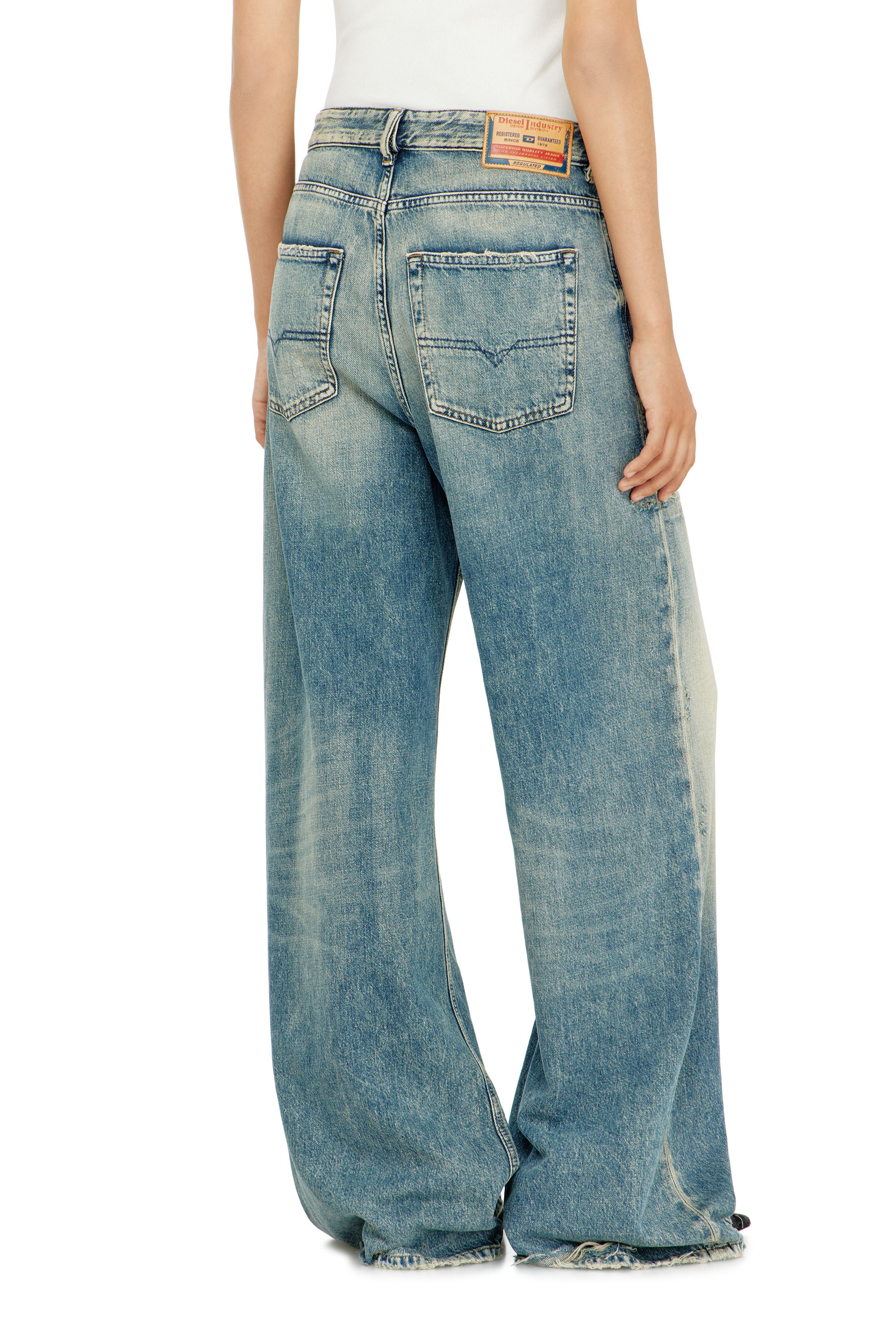 Diesel - Relaxed Jeans 1996 D-Sire 09P62 Femme, Bleu moyen - Image 5