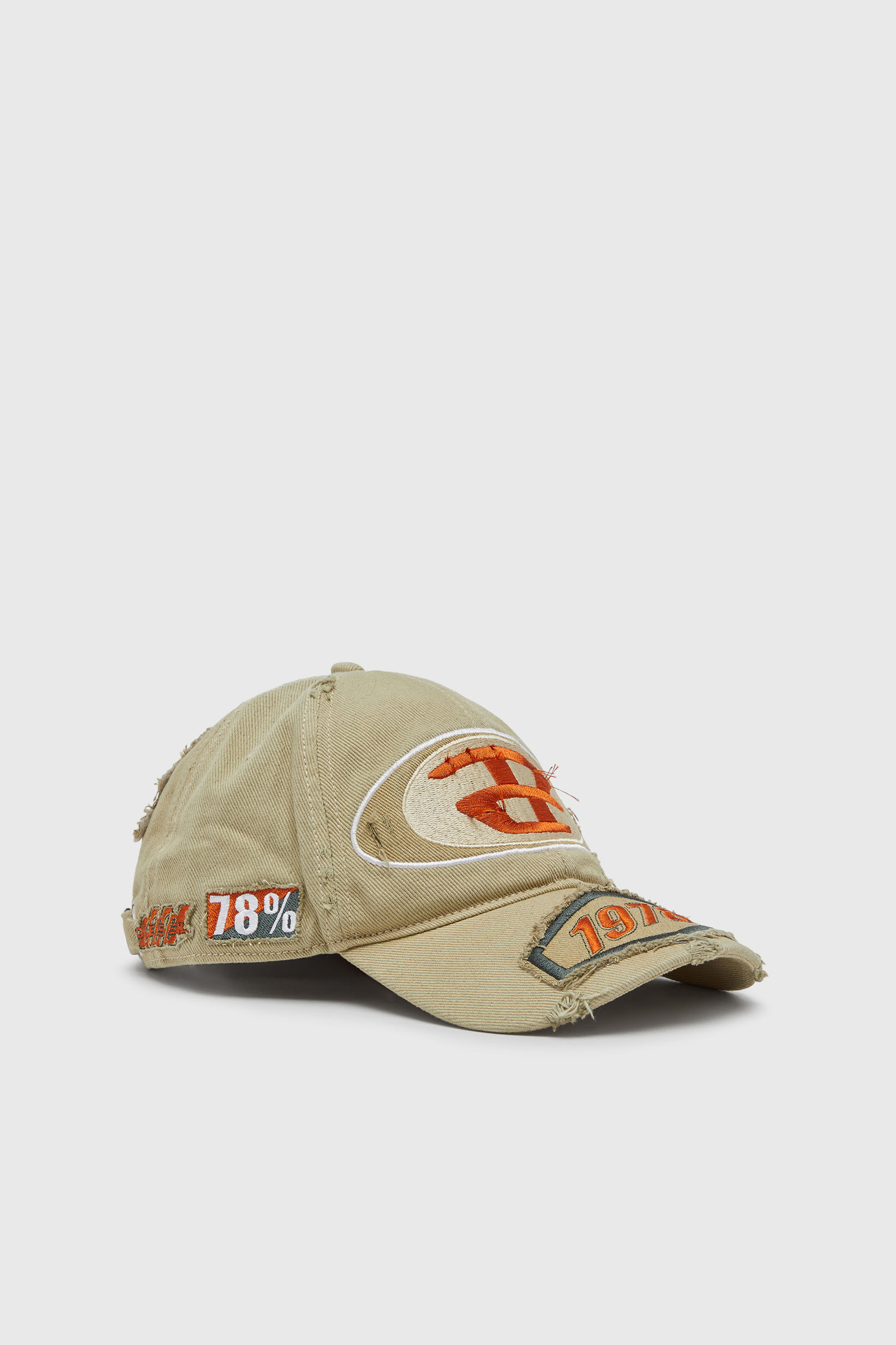 Diesel - C-BRAFF, Casquette de baseball avec empi&egrave;cements brod&eacute;s Mixte in Marron - 1
