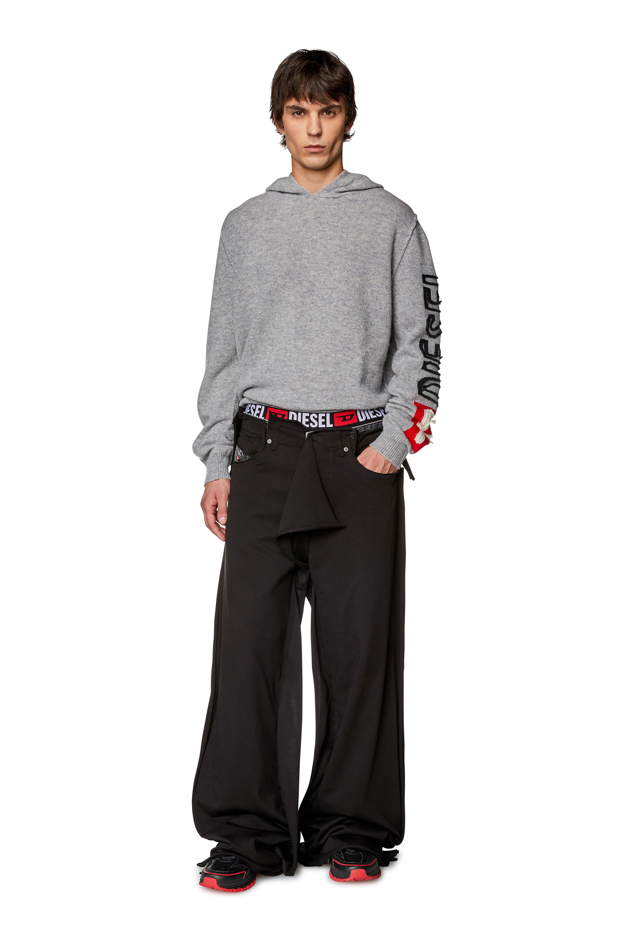 Diesel - Straight Jeans D-Rise 0HLAB, Noir/Gris foncé - Image 3