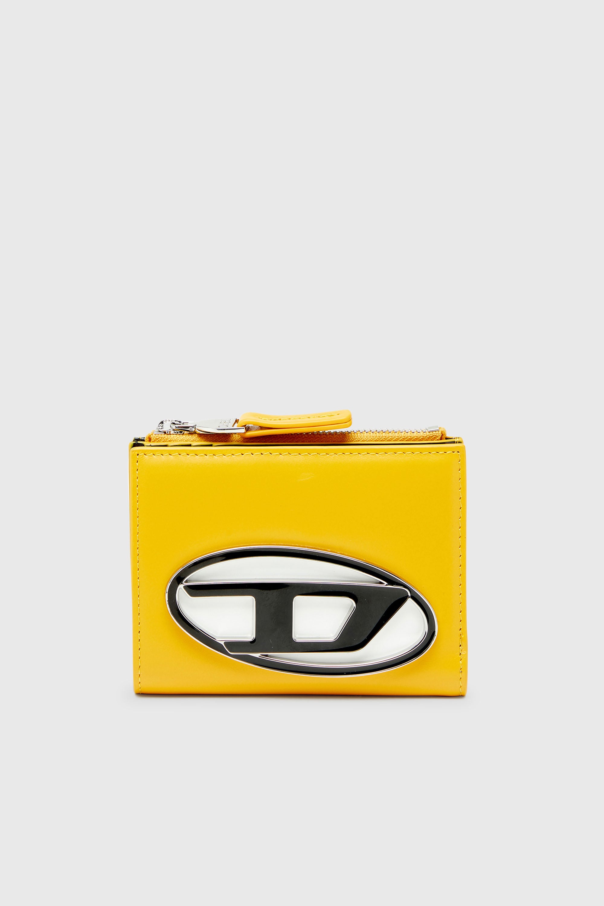 Diesel - 1DR BI-FOLD ZIP II, Petit portefeuille &agrave; rabat en cuir Femme in Jaune - 1