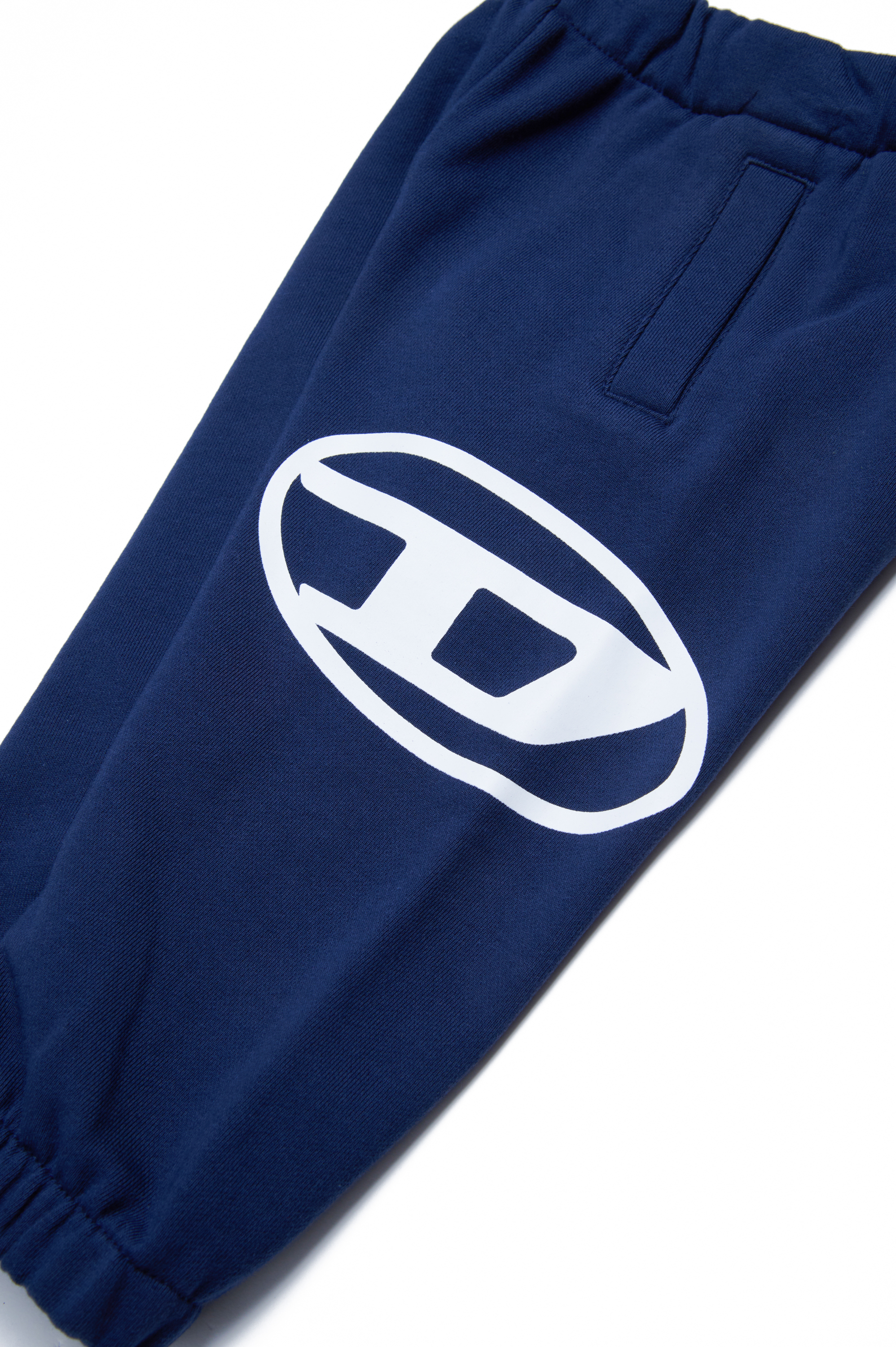 Diesel - PCERB, Mixte Pantalon de survêtement avec imprimé Oval D in Bleu - Image 4