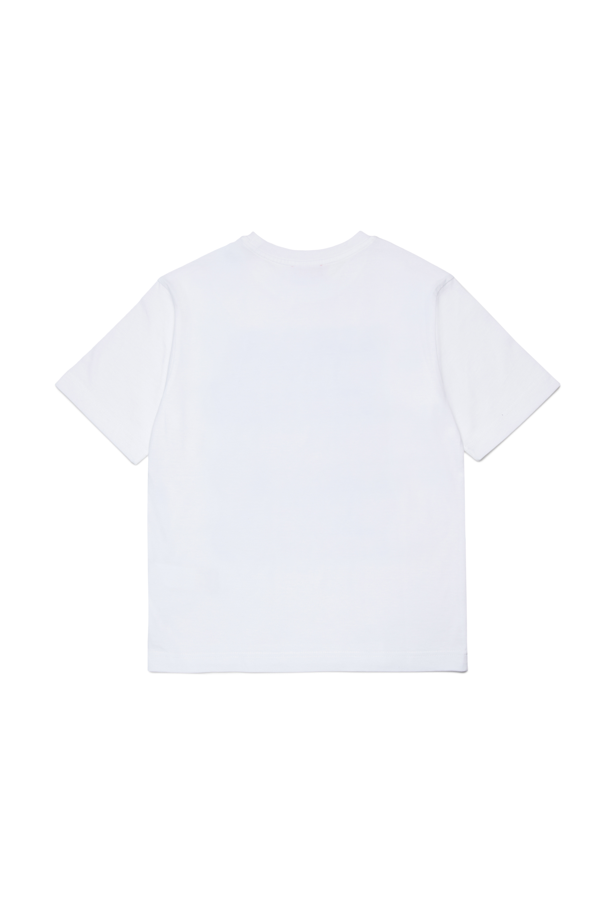 Diesel - TWIGGLY OVER, T-shirt en coton avec imprim&eacute; effet vague Homme in Blanc - 2