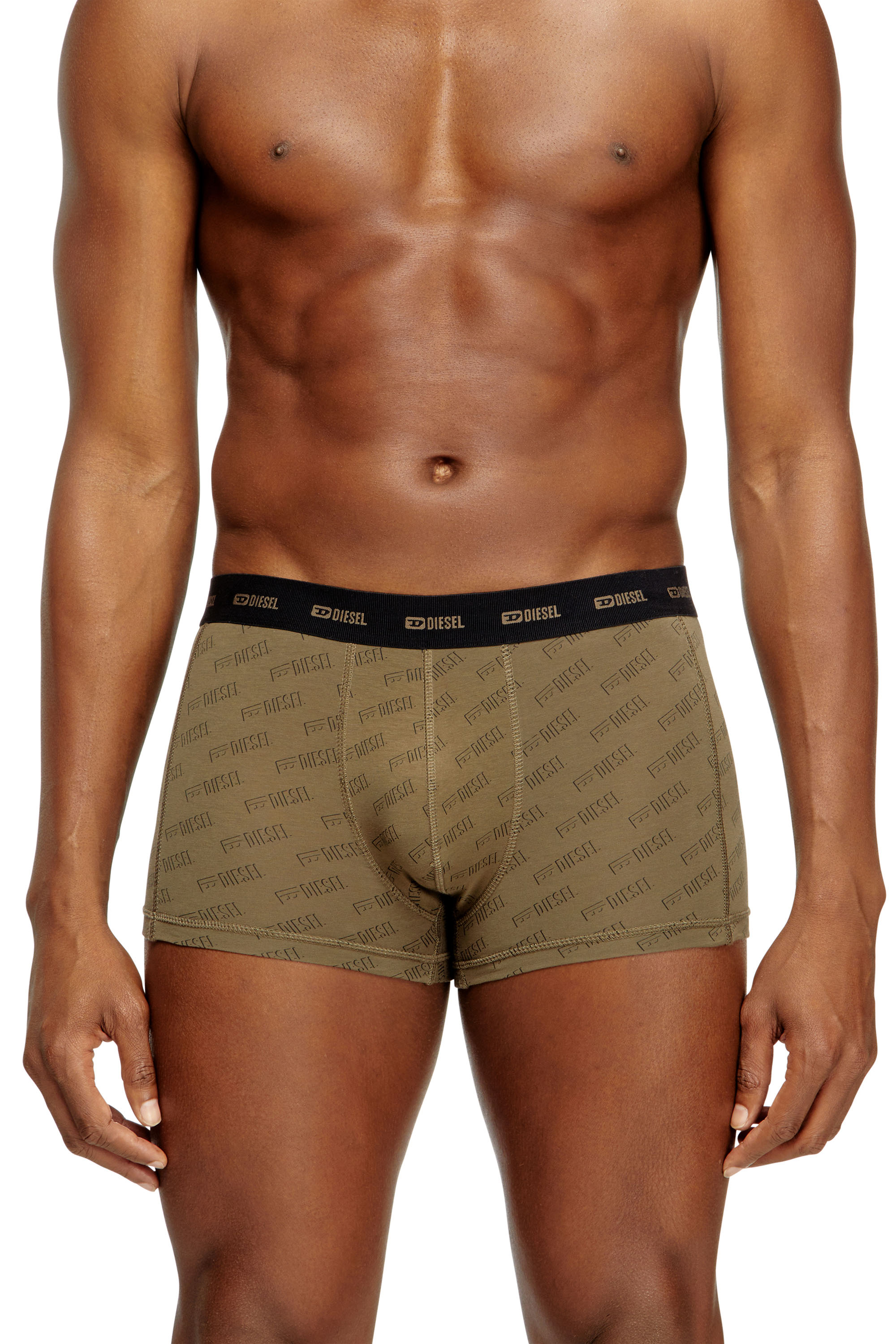 Diesel - DAMIEN-UTLT-3PACK, Lot de 3 boxers avec logo stylisé Homme in Vert - 2