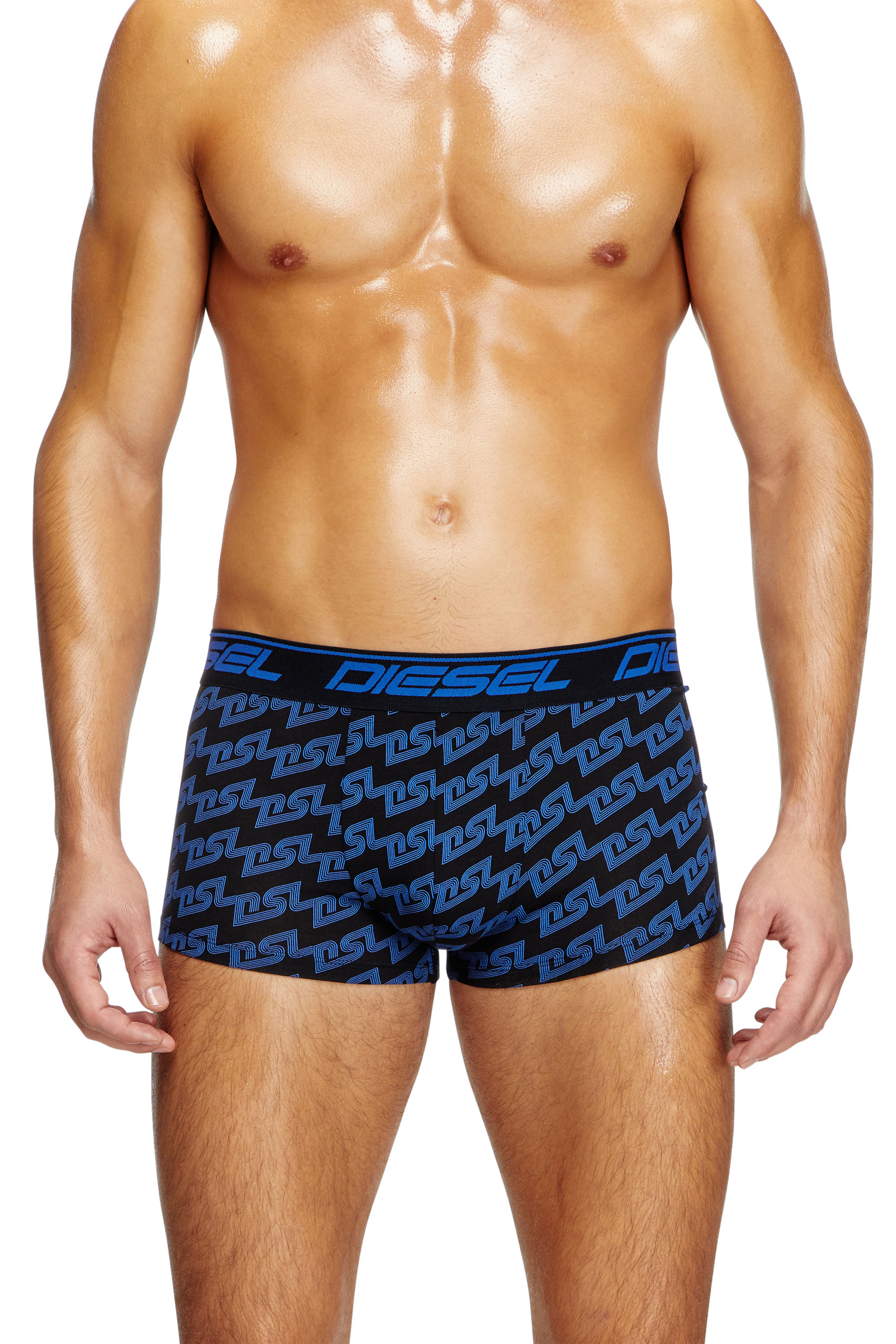 Diesel - UMBX-DAMIEN, Boxer avec imprimé éclaboussures Homme in Bleu - 2