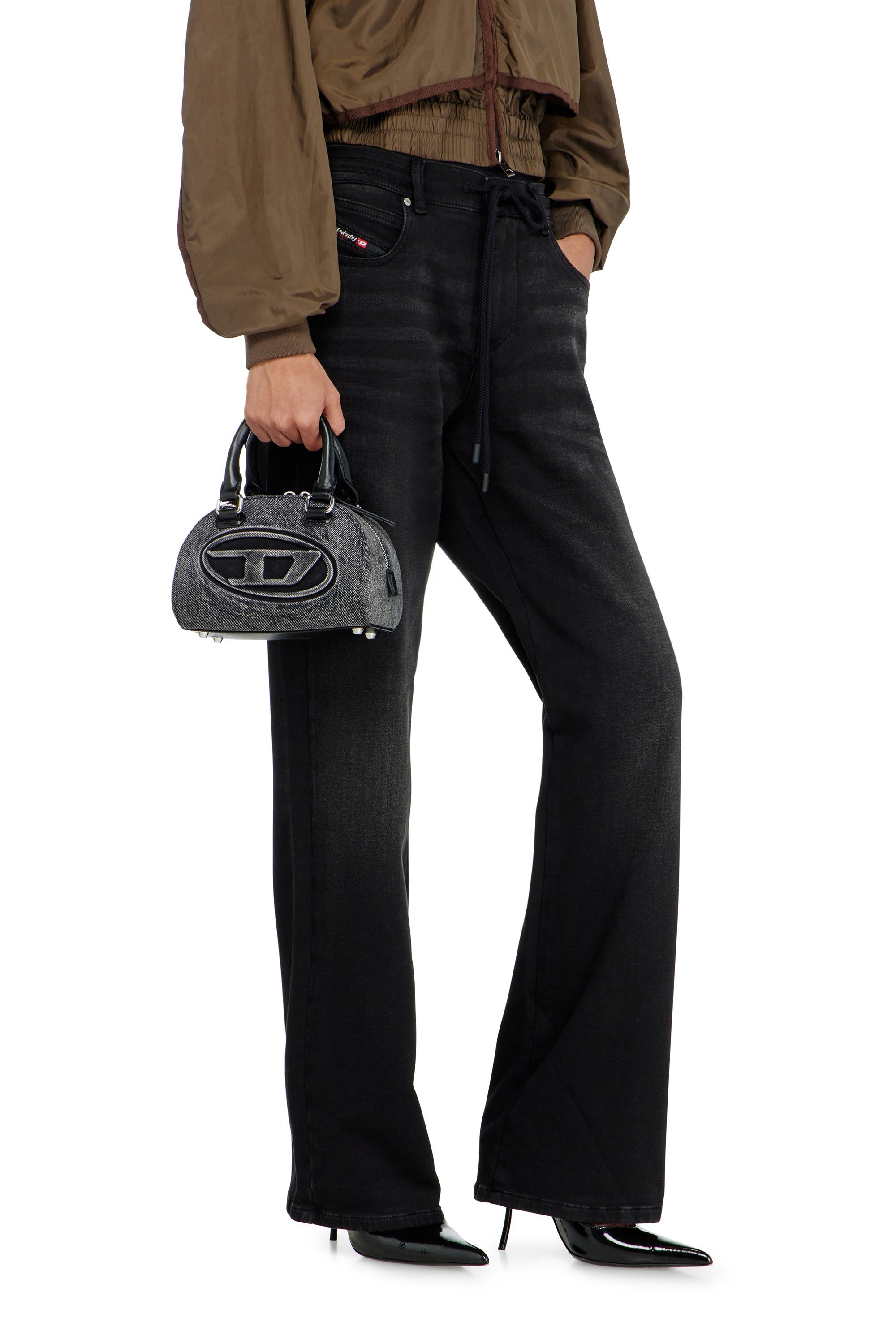 Diesel - Regular 2071 D-Meel Joggjeans&reg; 09P90 Femme, Noir/Gris fonc&eacute; - Image 4