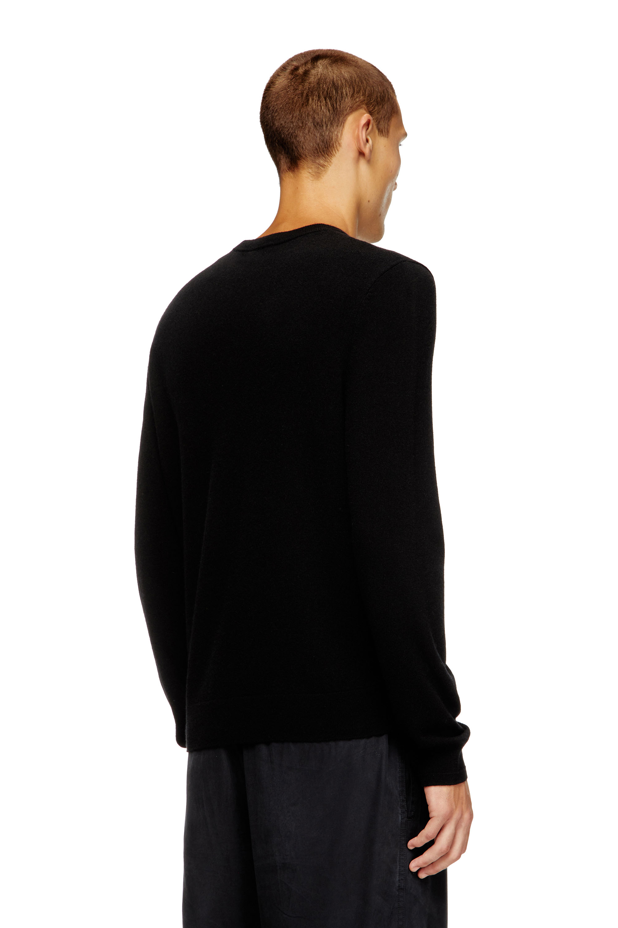 Diesel - K-VIERI, Pull en laine et cachemire Homme in Noir - 4