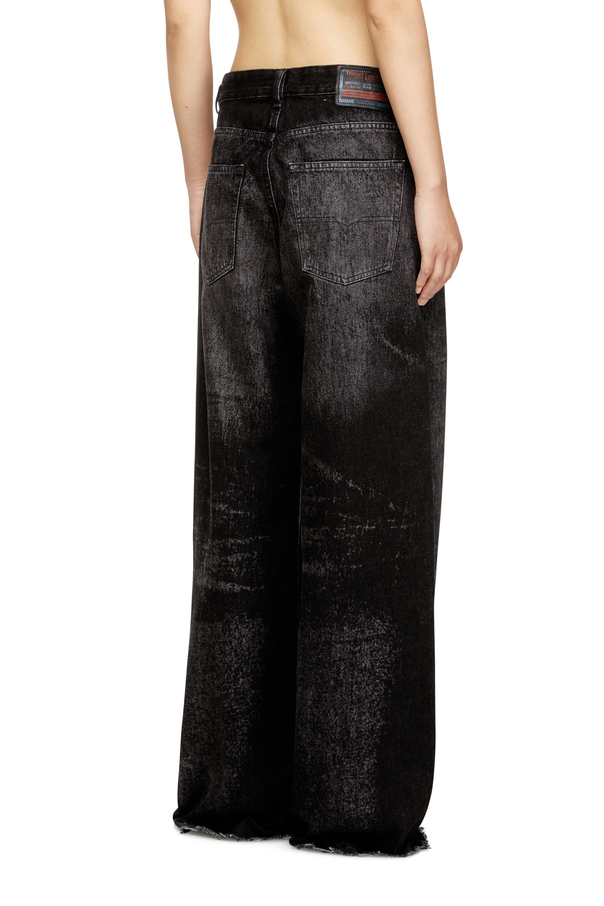 Diesel - Relaxed Jeans 1996 D-Sire 007DB Femme, Noir/Gris foncé - Image 4