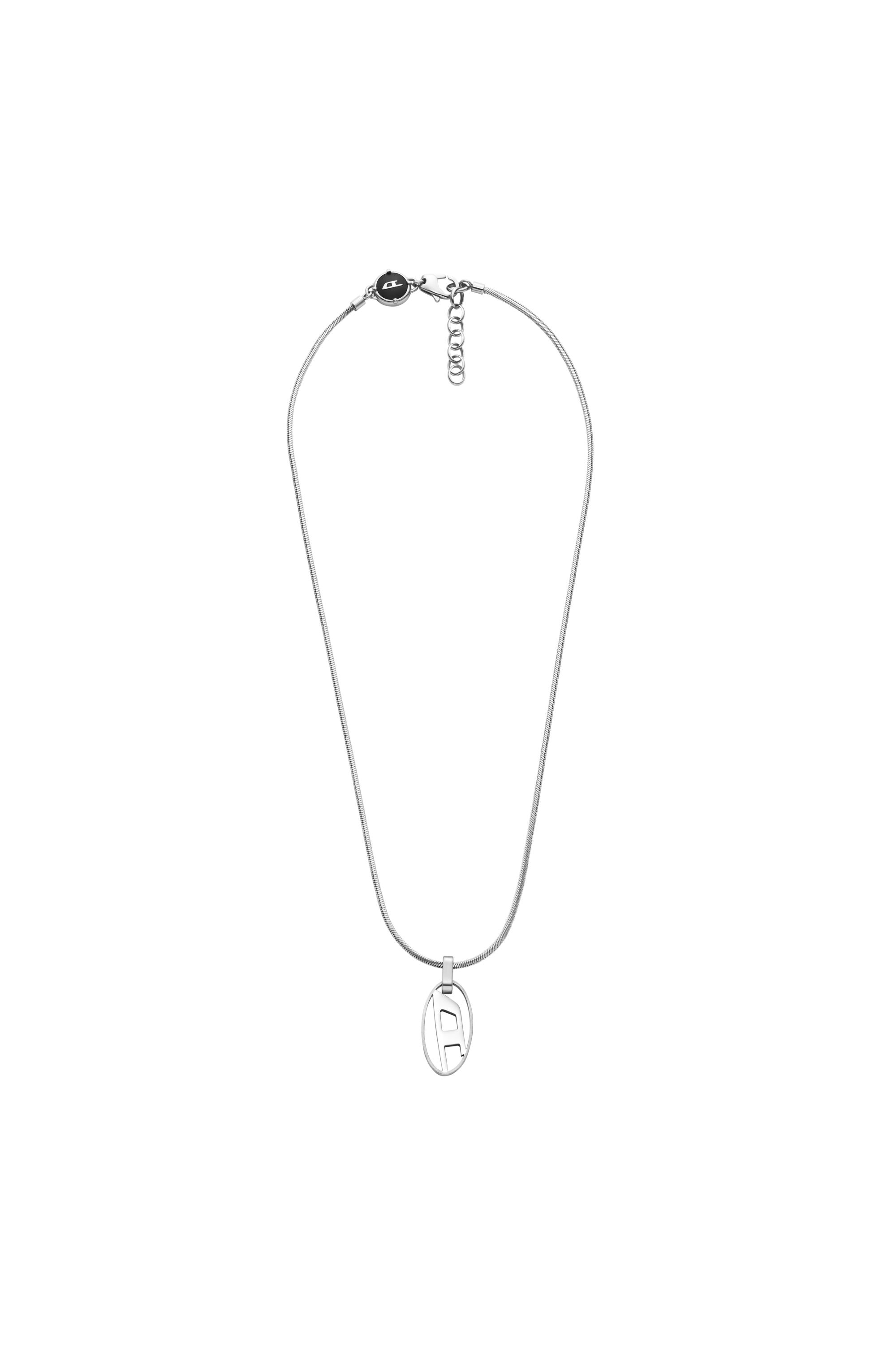 Diesel - DX1342, Collier avec pendentif en acier inoxydable Mixte in Gris argenté - 1