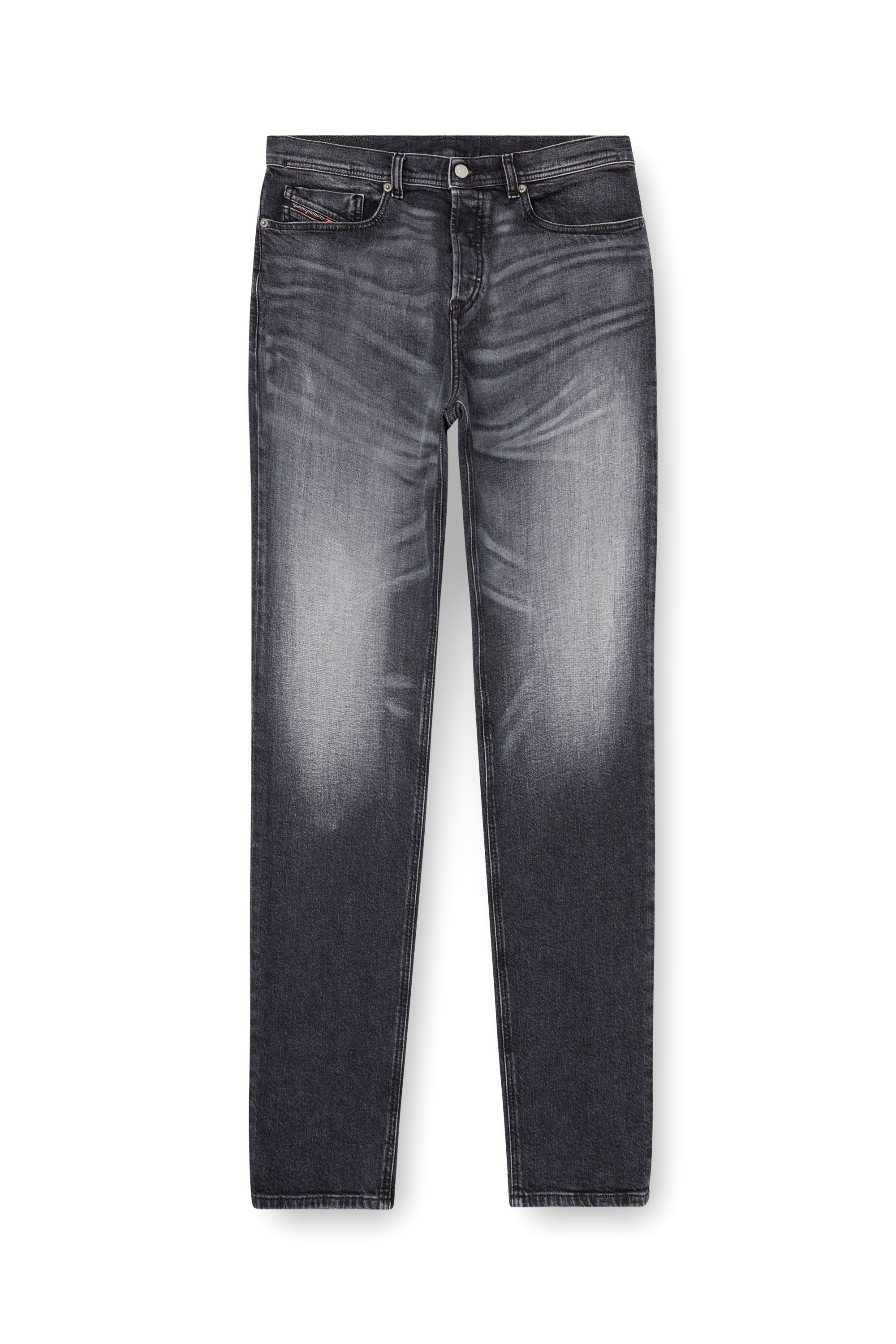 Diesel - Regular Jeans 2023 D-Finitive 09L52 Homme, Noir/Gris foncé - Image 2