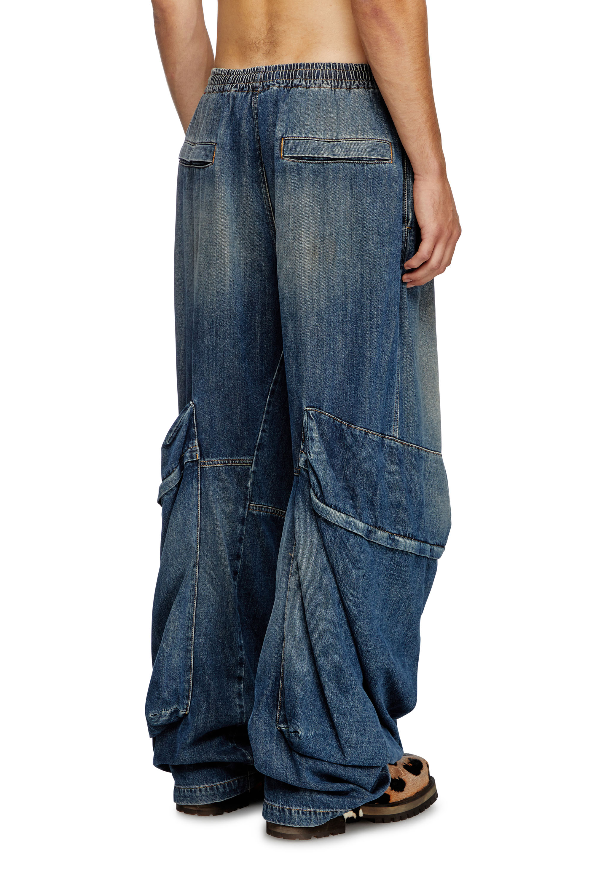 Diesel - Relaxed Jeans D-Para 09L14 Mixte, Bleu moyen - Image 3