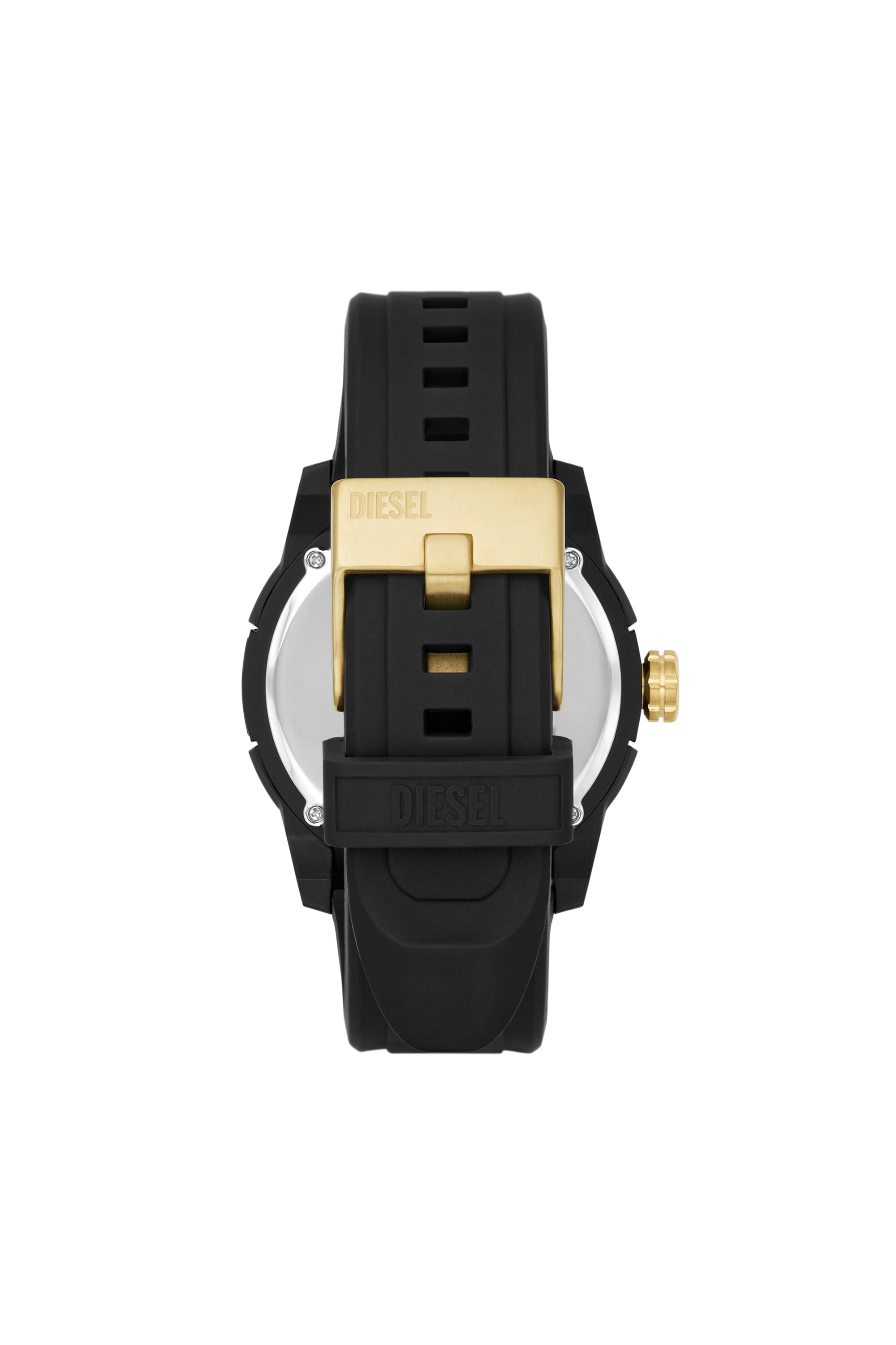 Diesel - DZ1997, Montre Double Up en silicone noir Mixte in Noir - 2