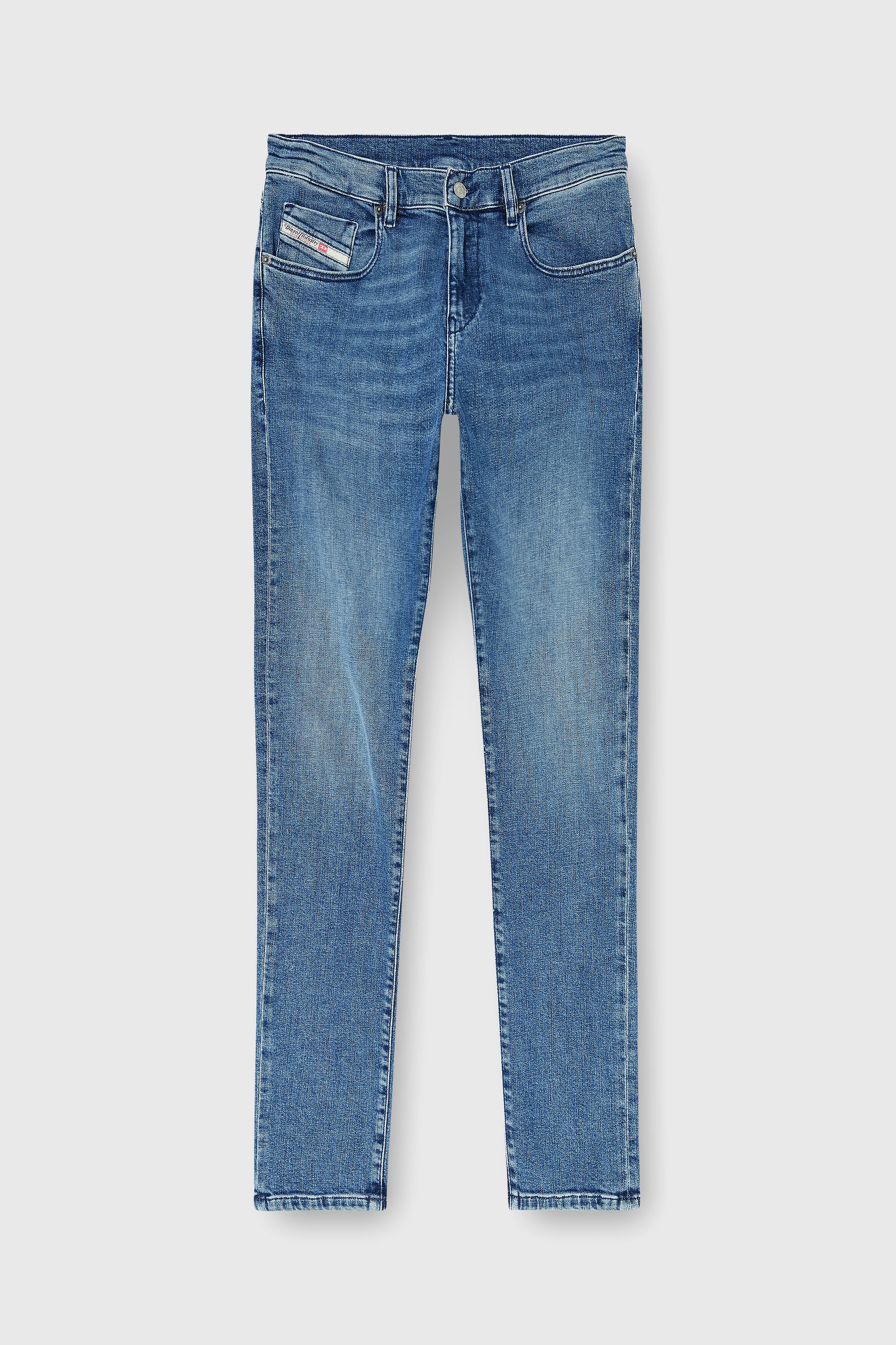 Diesel - Slim Jeans 2019 D-Strukt 0HDBK Homme, Bleu moyen - Image 2