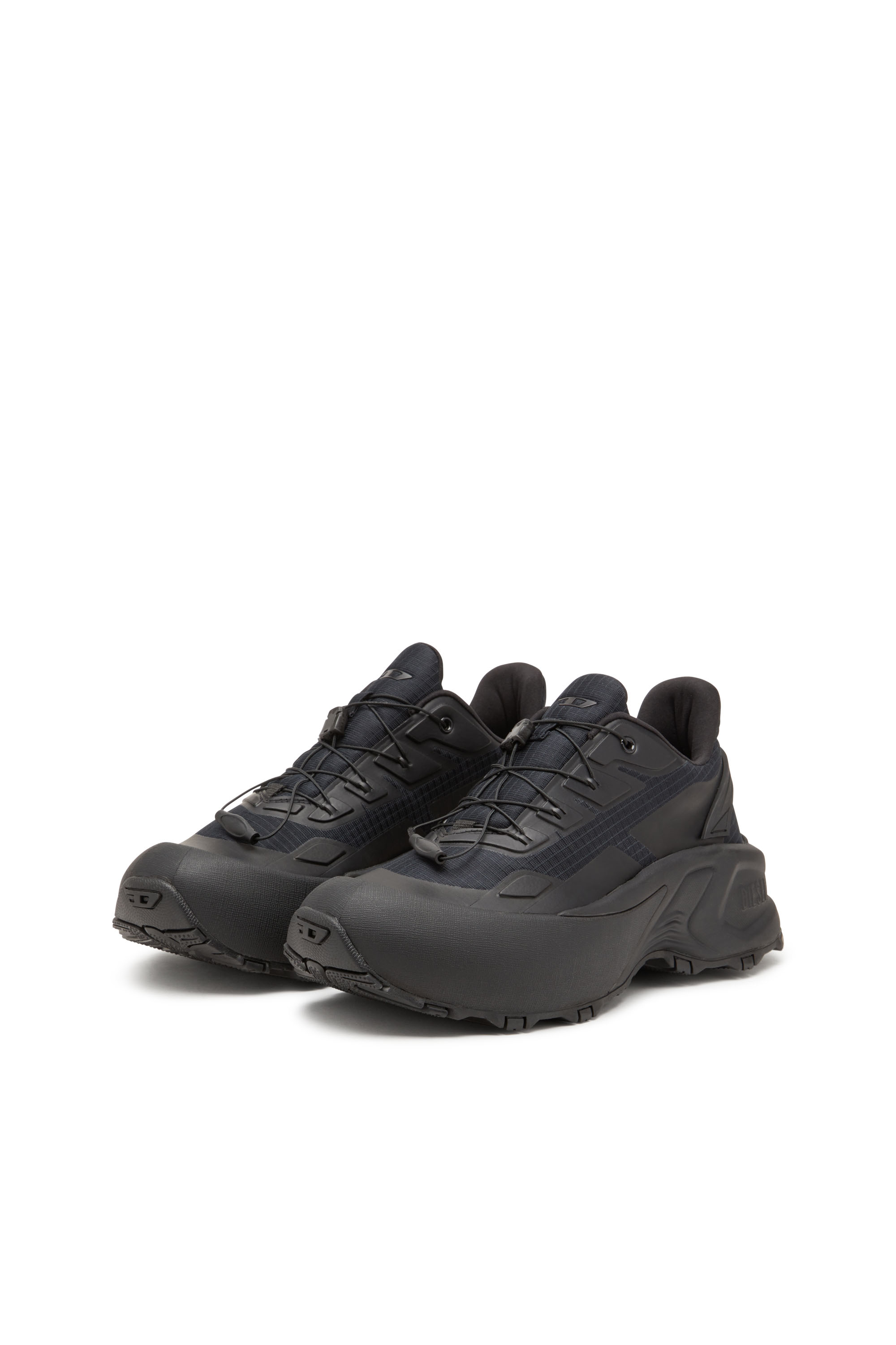 Diesel - D-CAGE RUNNER, D-Cage Runner-Sneakers en ripstop avec bordure en TPU Homme in Noir - 10