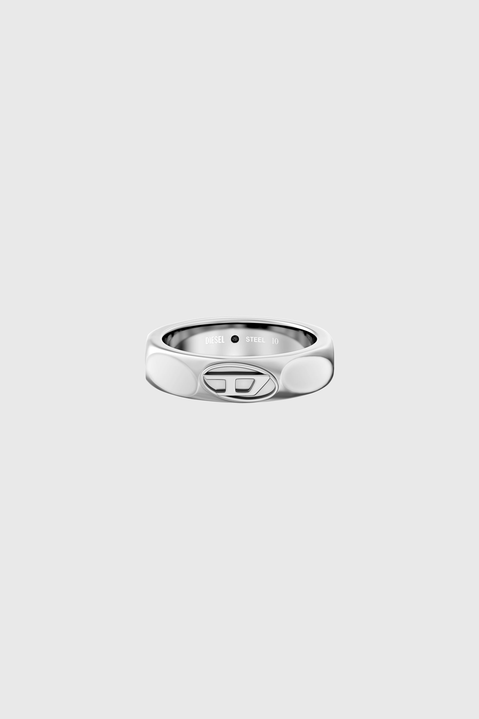 Diesel - DX1693040 JEWELLERY, Bague anneau en acier inoxydable Mixte in Gris argent&eacute; - 3