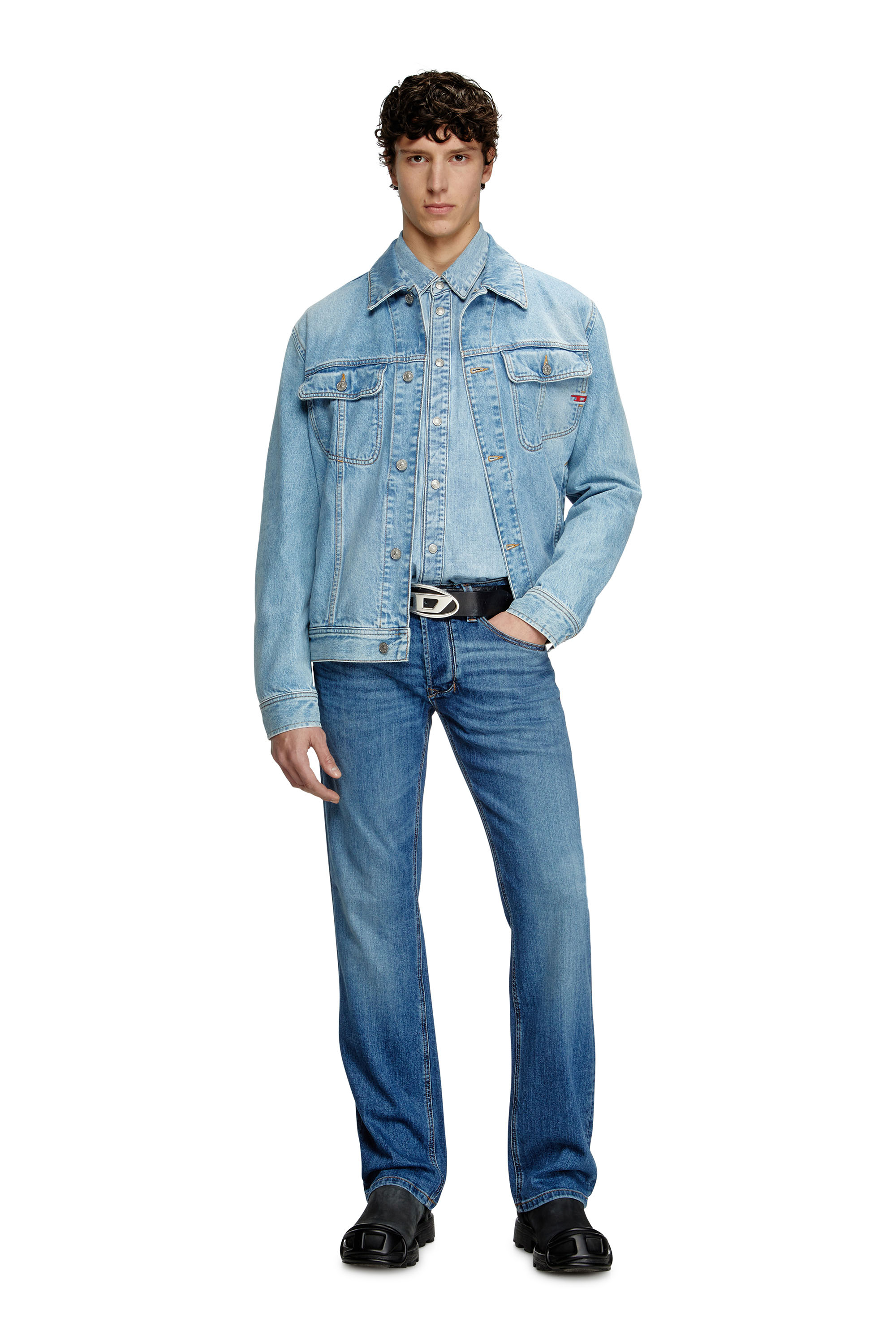 Diesel - Man's Regular Jeans 1985 Larkee 0KIAL, Light Blue - 1