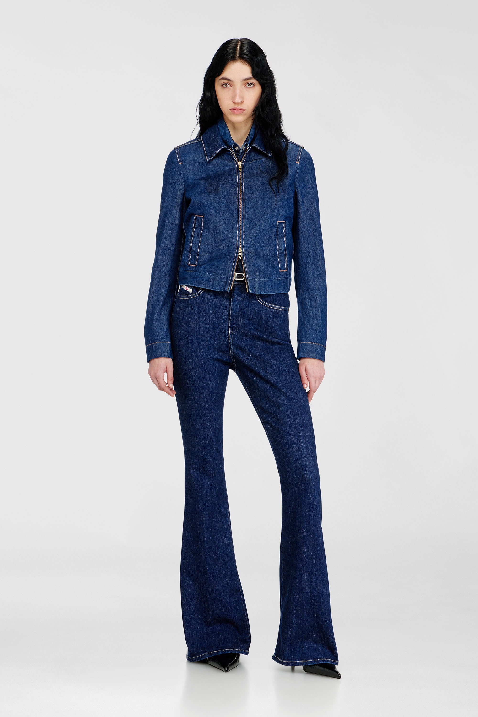 Diesel - Bootcut Jeans 1973 D-Partt 09Q03 Femme, Bleu Fonc&eacute; - Image 1