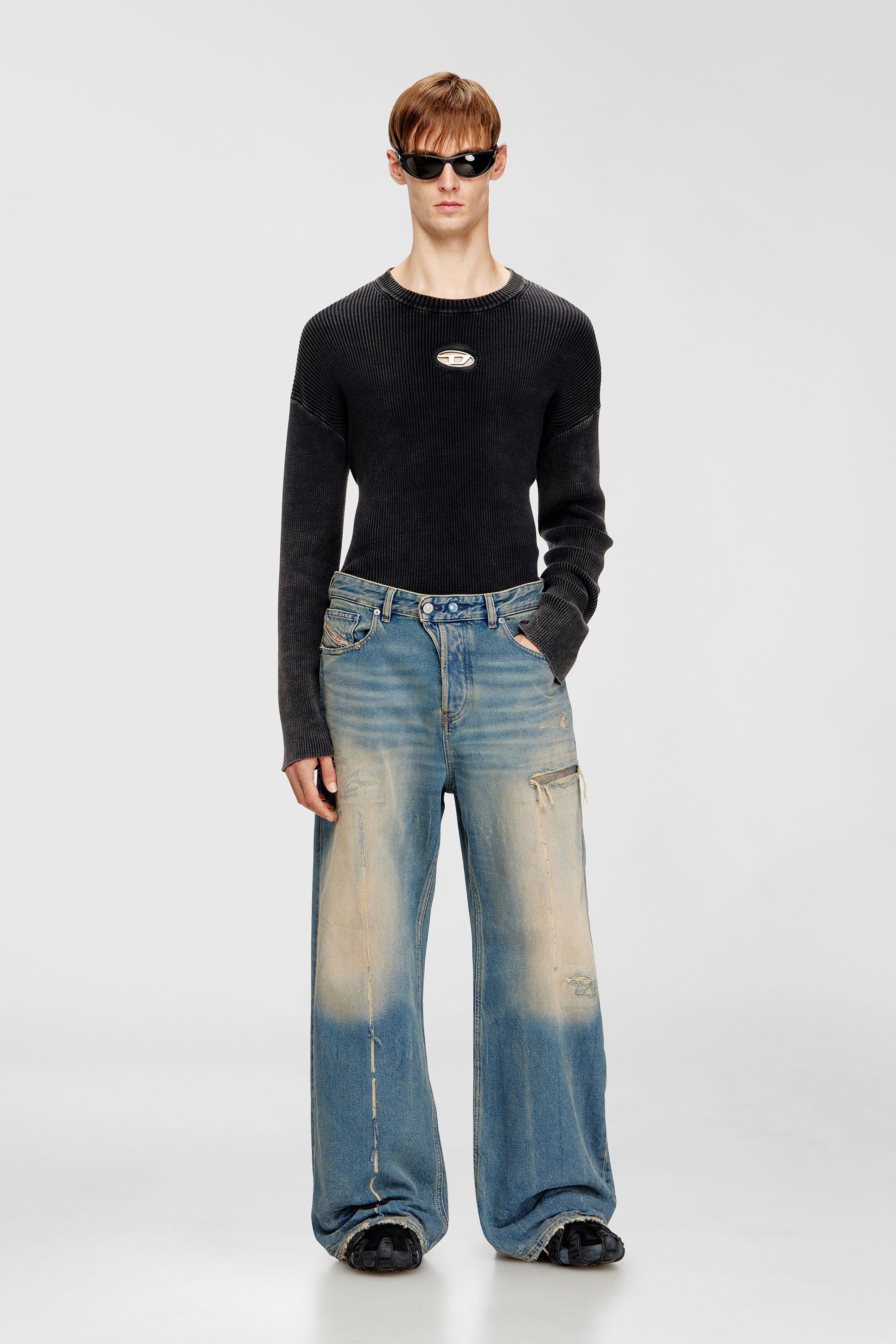 Diesel - Unisex's Relaxed Jeans 1996 D-Sire 09N29, Medium blue - 5