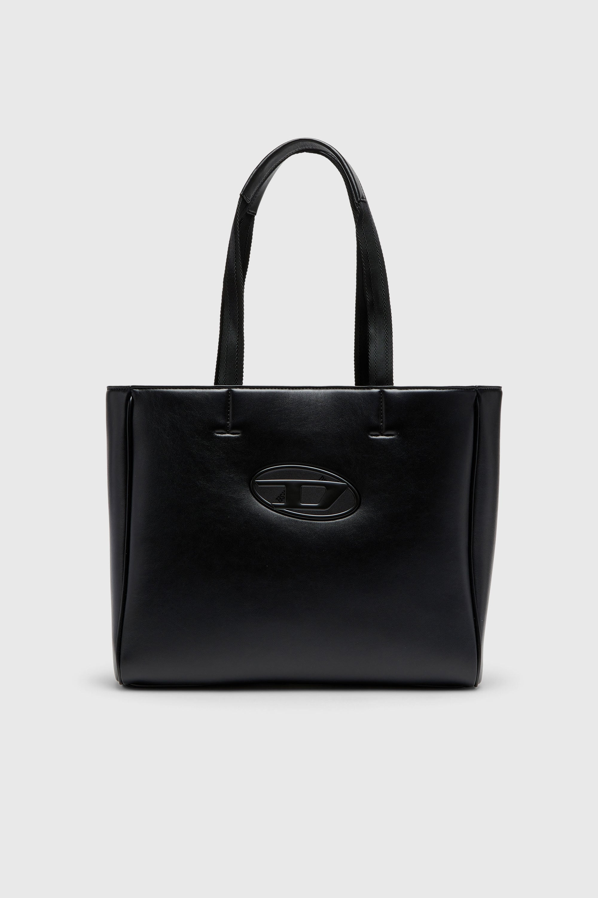 Diesel - HOLI-D SHOPPER EW, Unisex's Holi-D-Square shopper in bonded neoprene in Black - 2