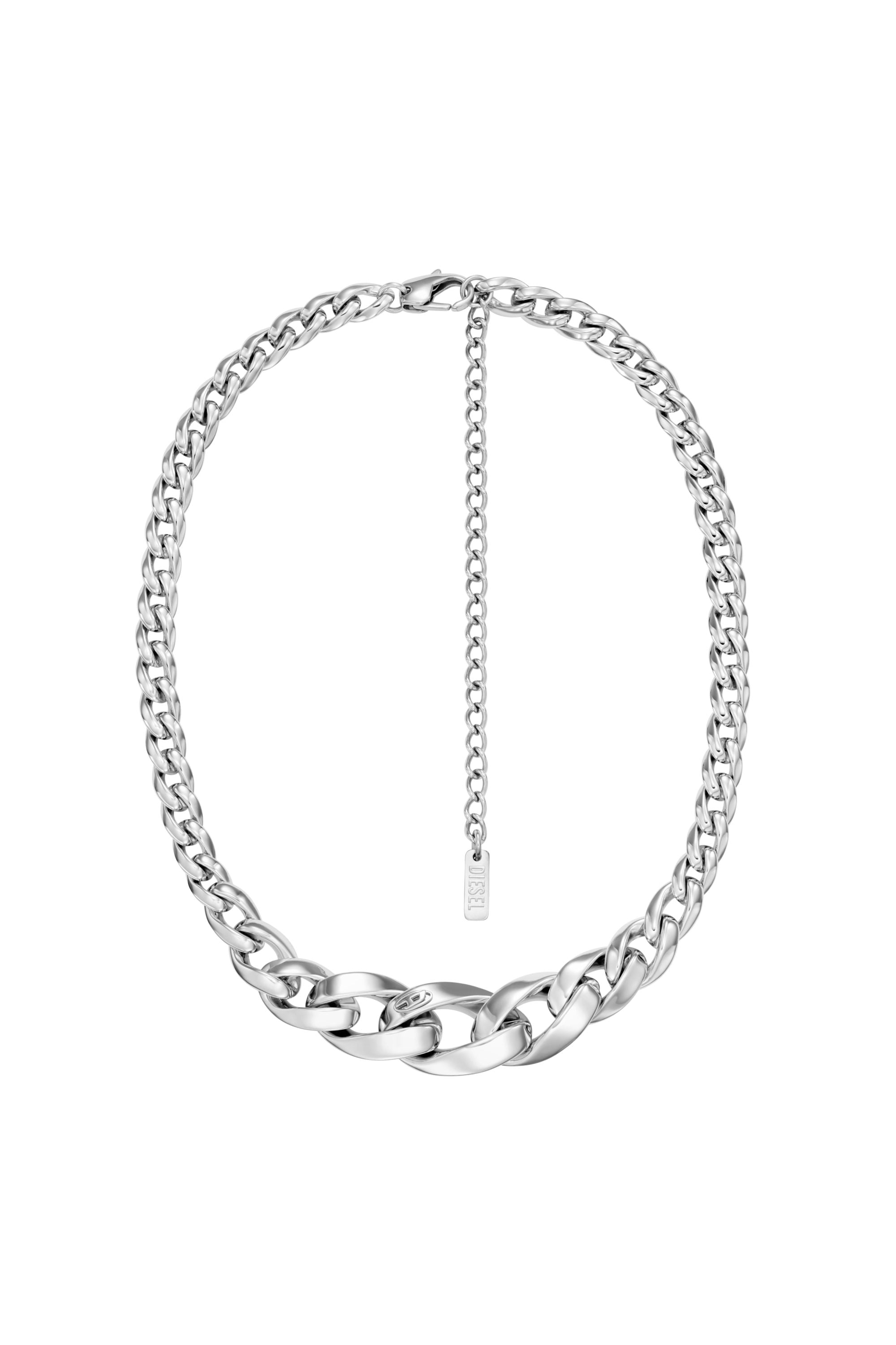 Diesel - DX1720040, Collier cha&icirc;ne en acier inoxydable Mixte in Gris argent&eacute; - 1