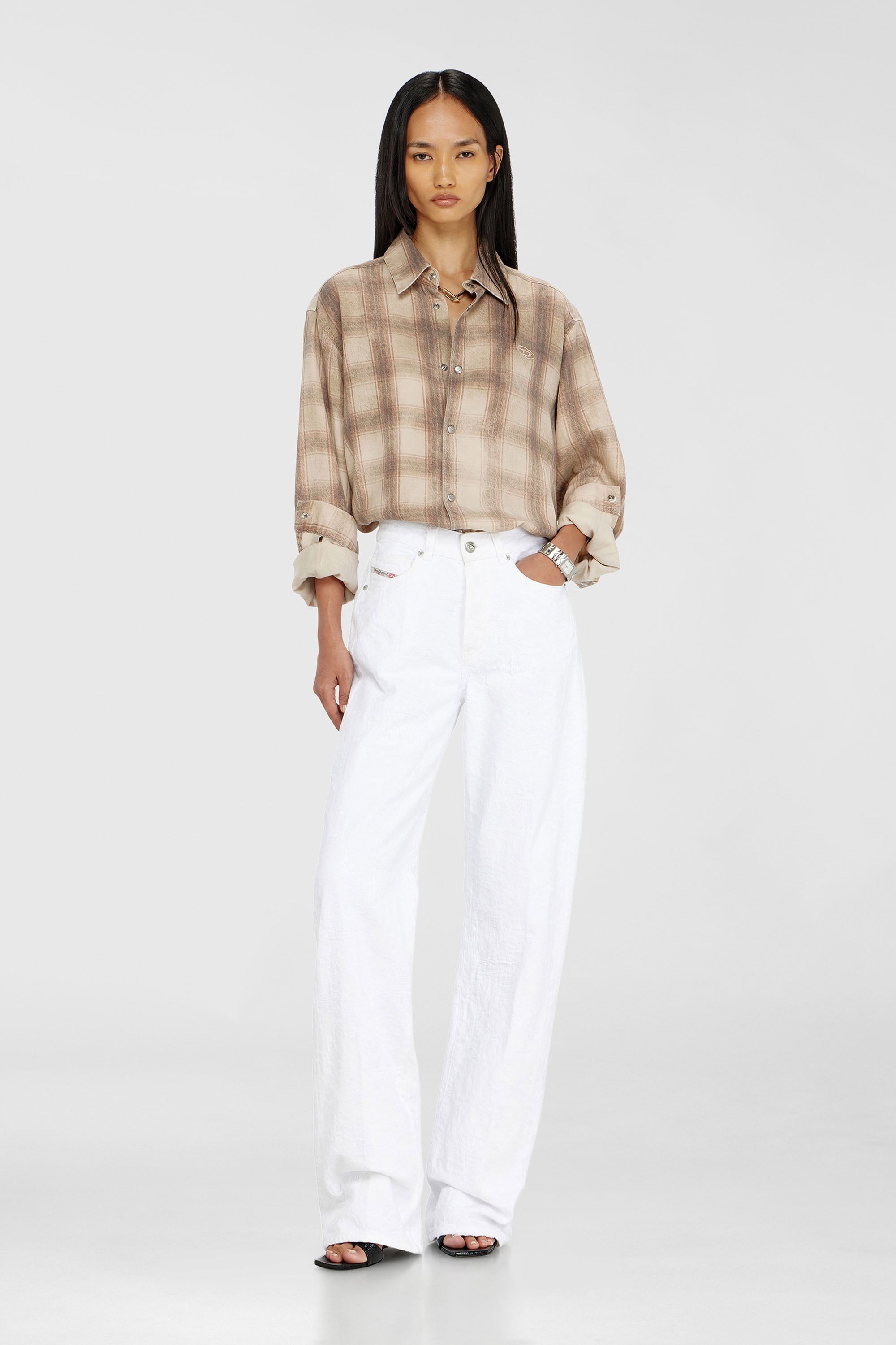 Diesel - Regular Jeans 1971 D-Sent 007EX Femme, Blanc - Image 1