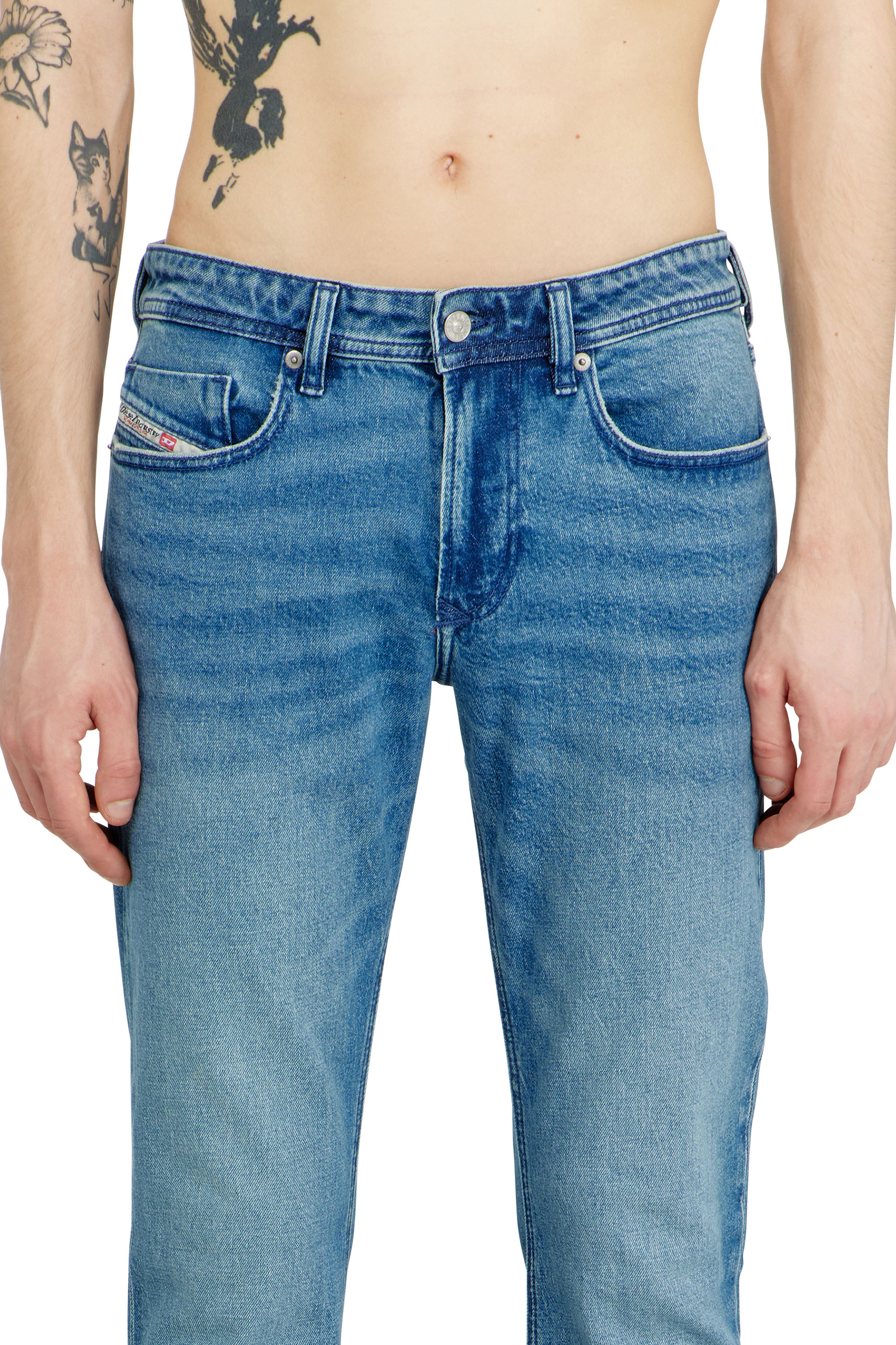 Diesel - Skinny Jeans 1979 Sleenker 0BEBI Homme, Bleu Clair - Image 5
