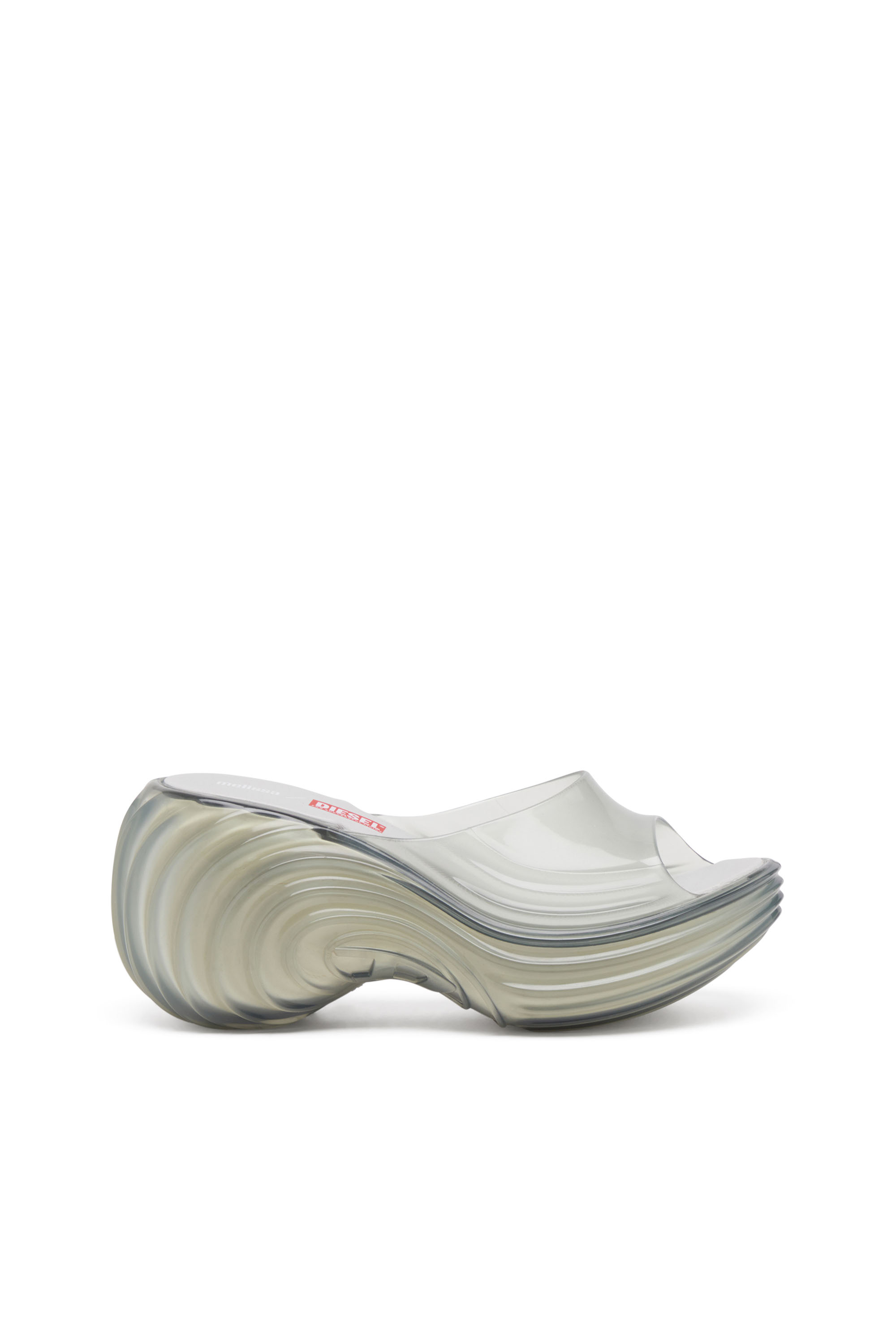 Diesel - MELISSA QUANTUM PLATFORM, Mule à plateforme en Melflex® Femme in Gris - 1