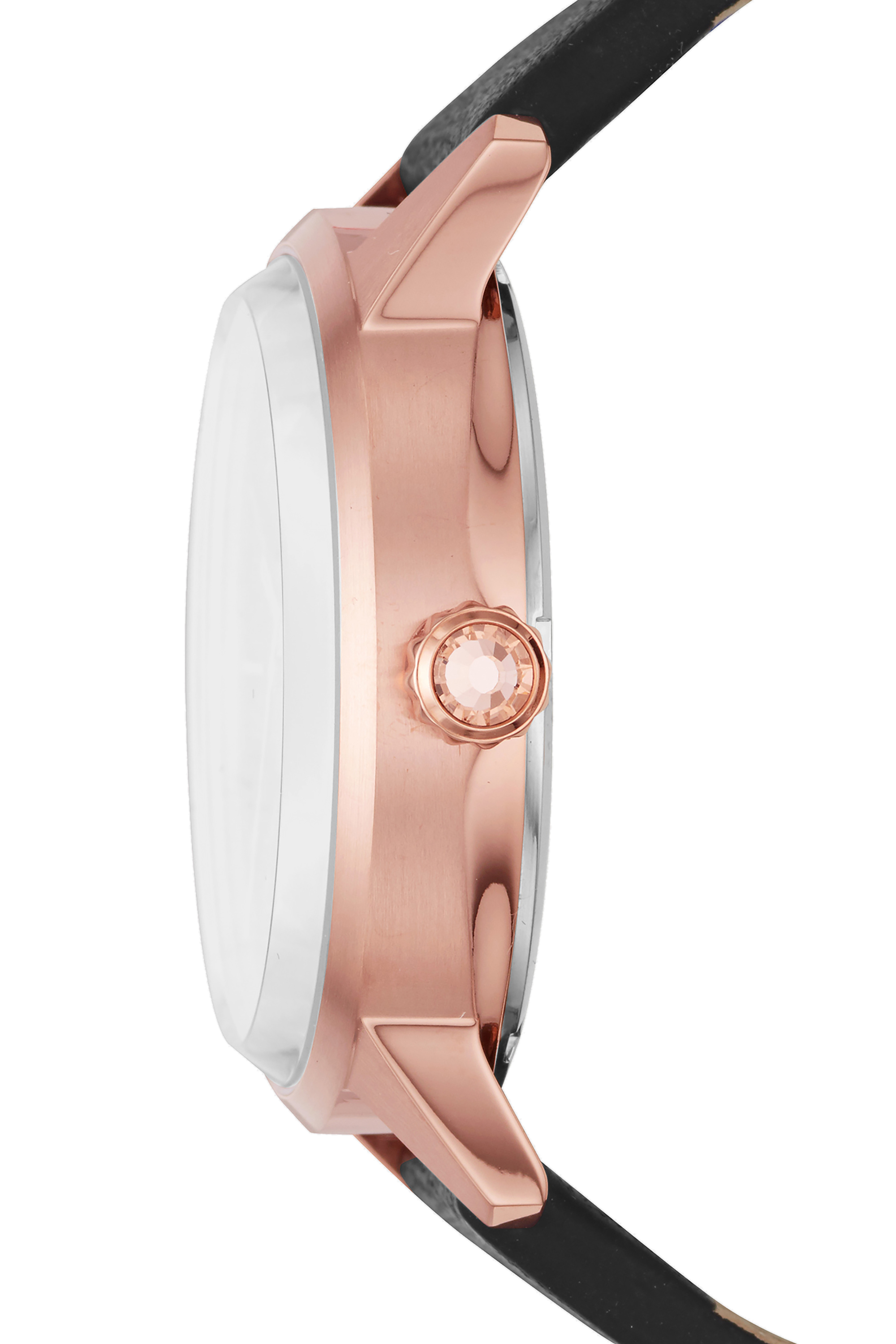 Diesel - DZ5573, Castilla montre noire avec cadran pailleté, 38 mm Femme in Noir - 2