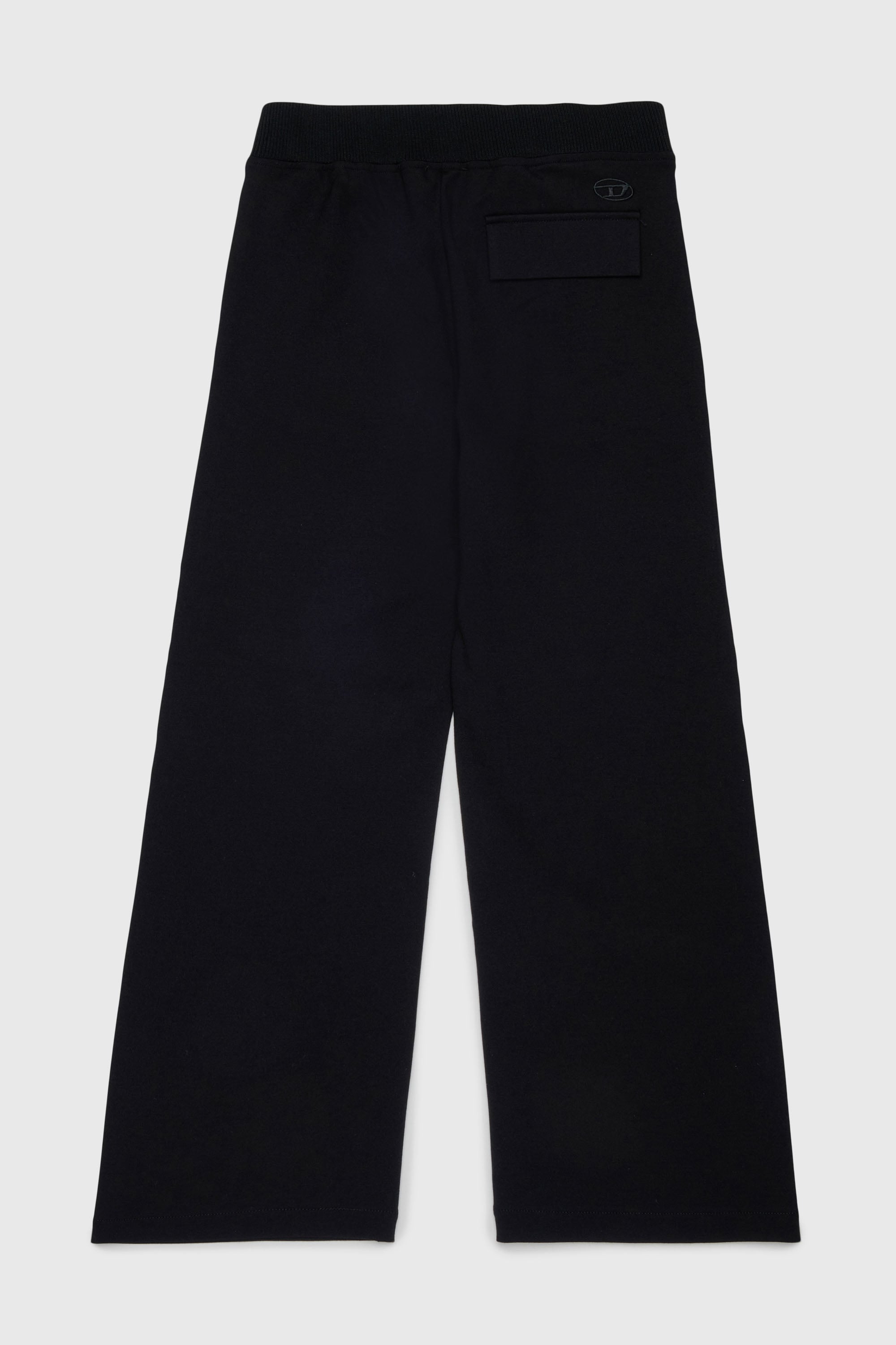 Diesel - PREBBY, Pantalon wide-leg en tissu stretch compact Homme in Noir - 2