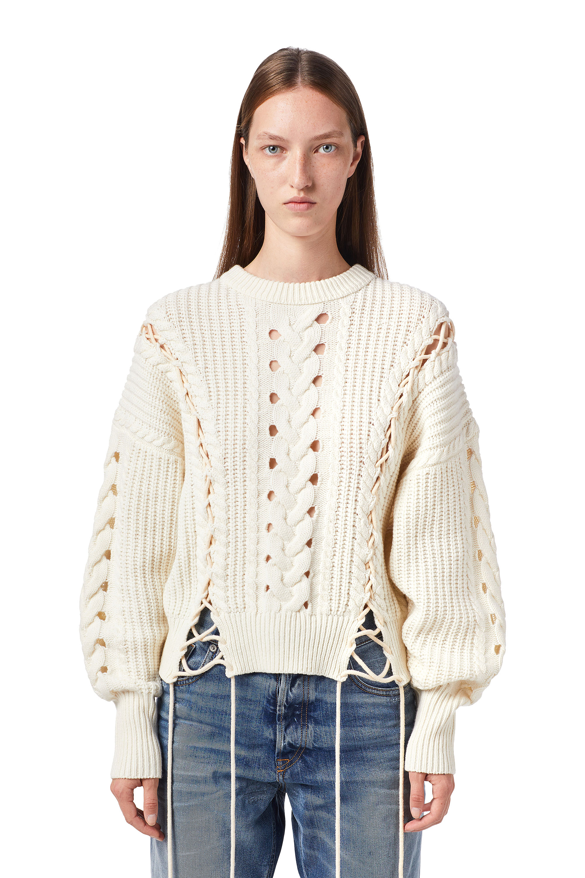 M-NEBRASKA, Blanc - Pull Maille