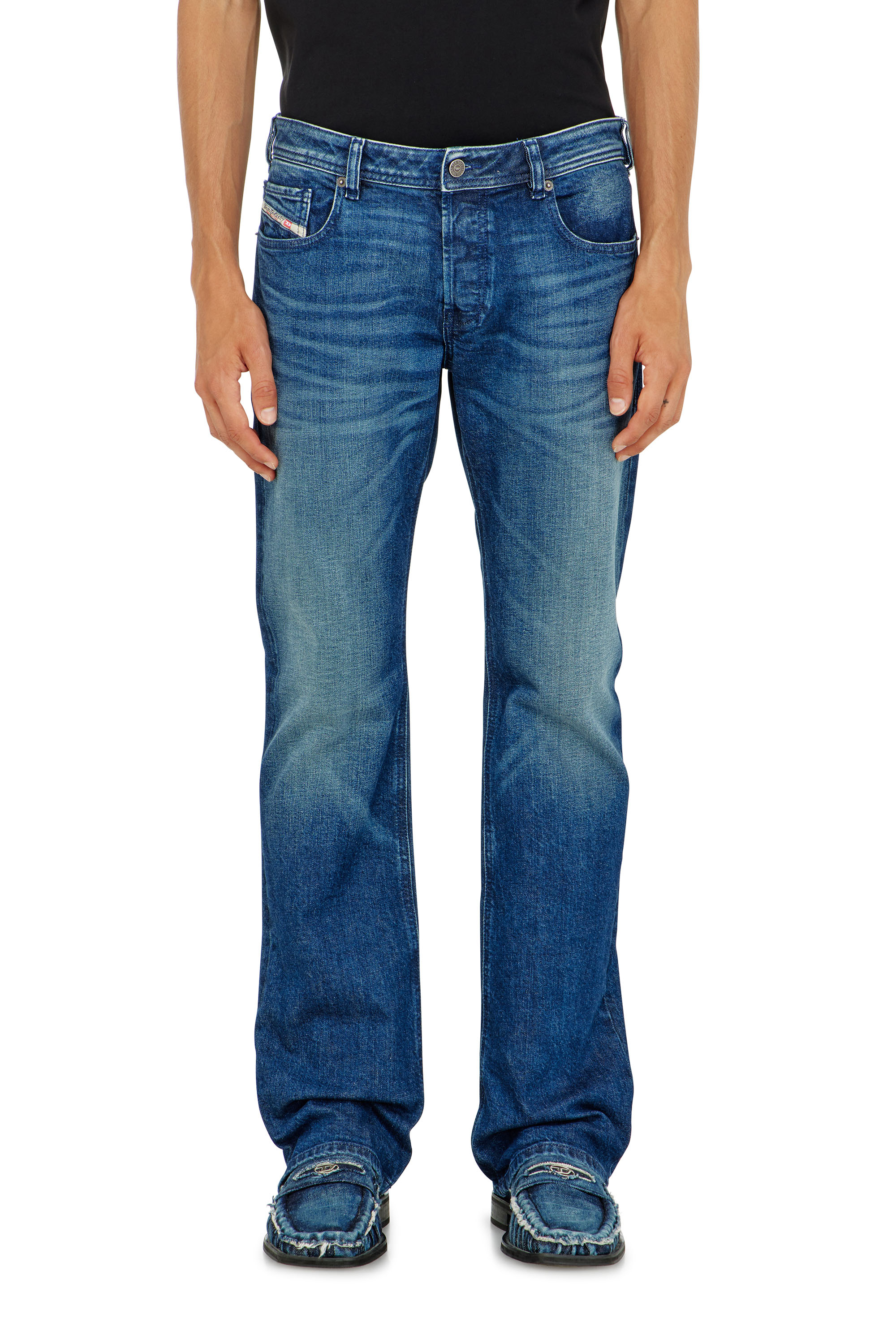 Diesel - Bootcut Jeans 2007 Zatiny 09L51 Homme, Bleu Fonc&eacute; - Image 4