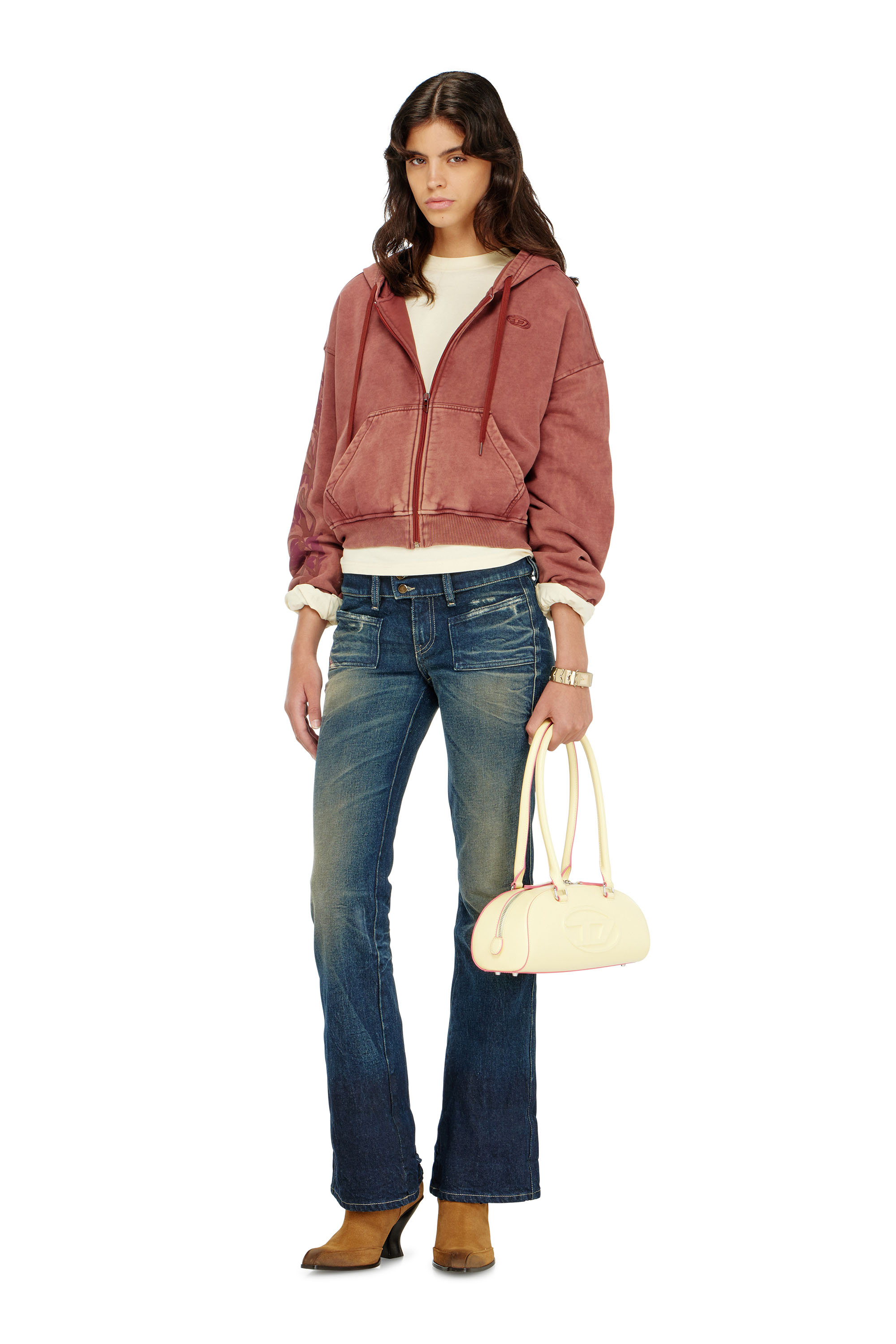 Diesel - Bootcut Jeans D-Hush 007EH Femme, Bleu Fonc&eacute; - Image 1