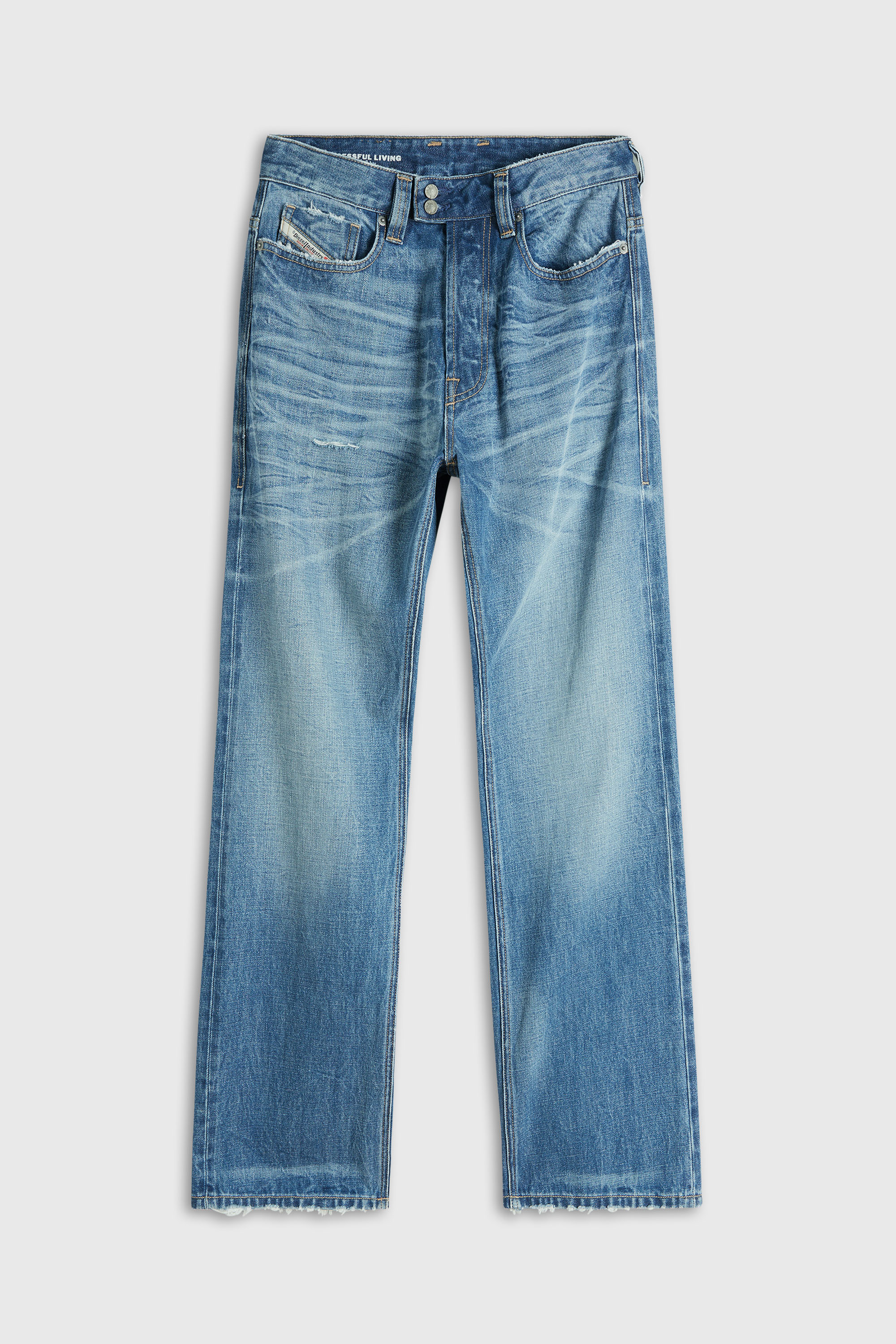 Diesel - Relaxed Jeans 1980 D-Eeper 0DLDC Homme, Bleu moyen - Image 2