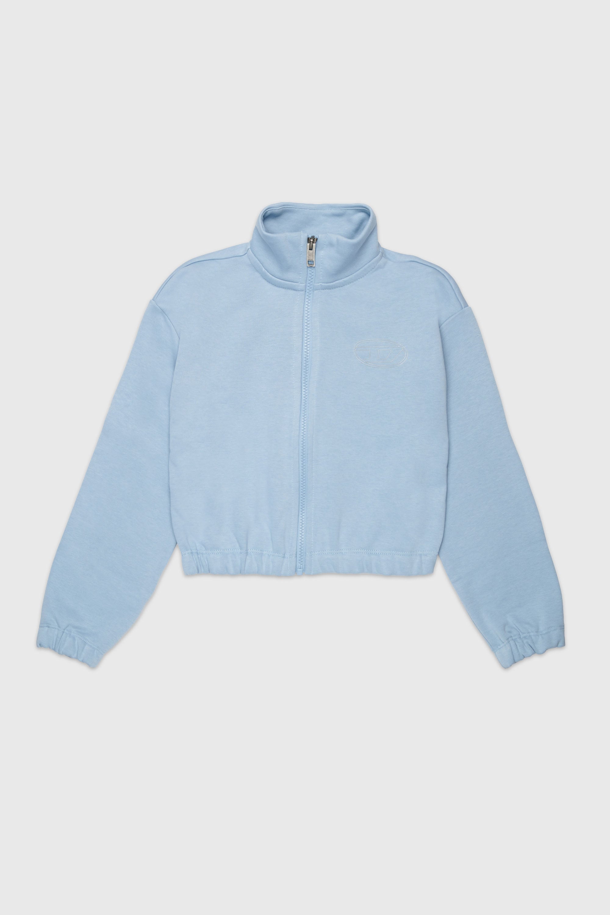 Diesel - SALILA, Sweat-shirt zipp&eacute; avec logo Oval D Femme in Bleu - 1