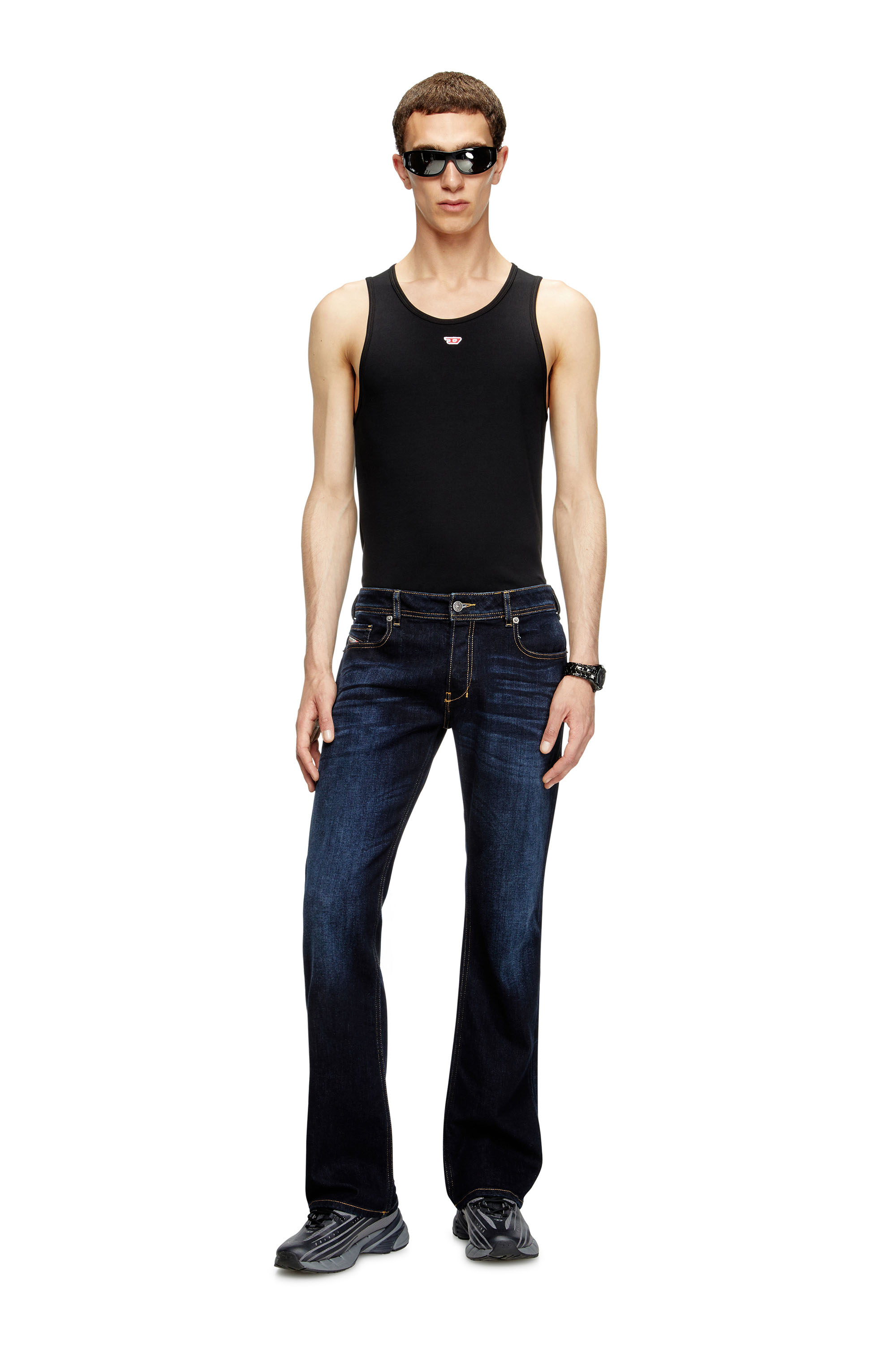 Diesel - Bootcut Jeans 2007 Zatiny 009ZS Homme, Bleu Foncé - Image 2