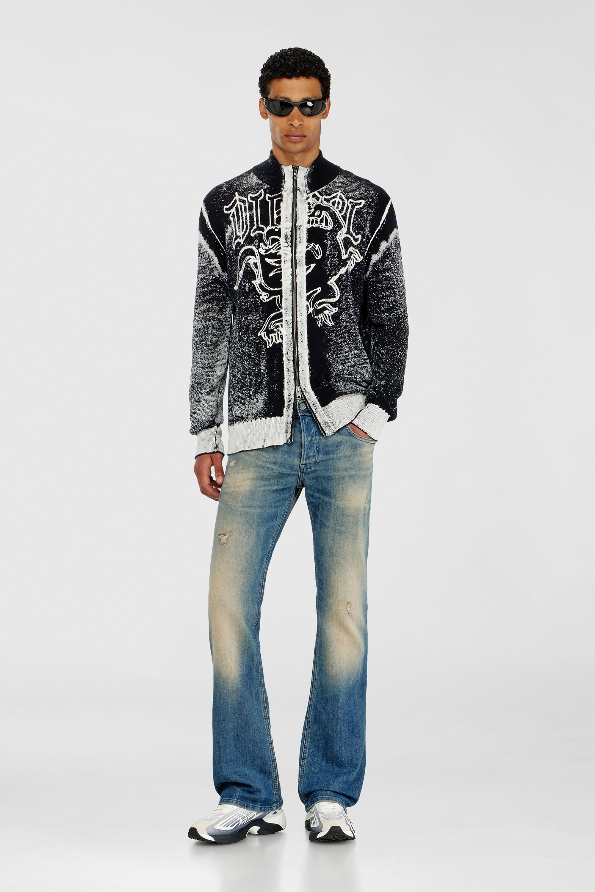 Diesel - Bootcut Jeans 2007 Zatiny 0KBBW Homme, Bleu moyen - Image 1