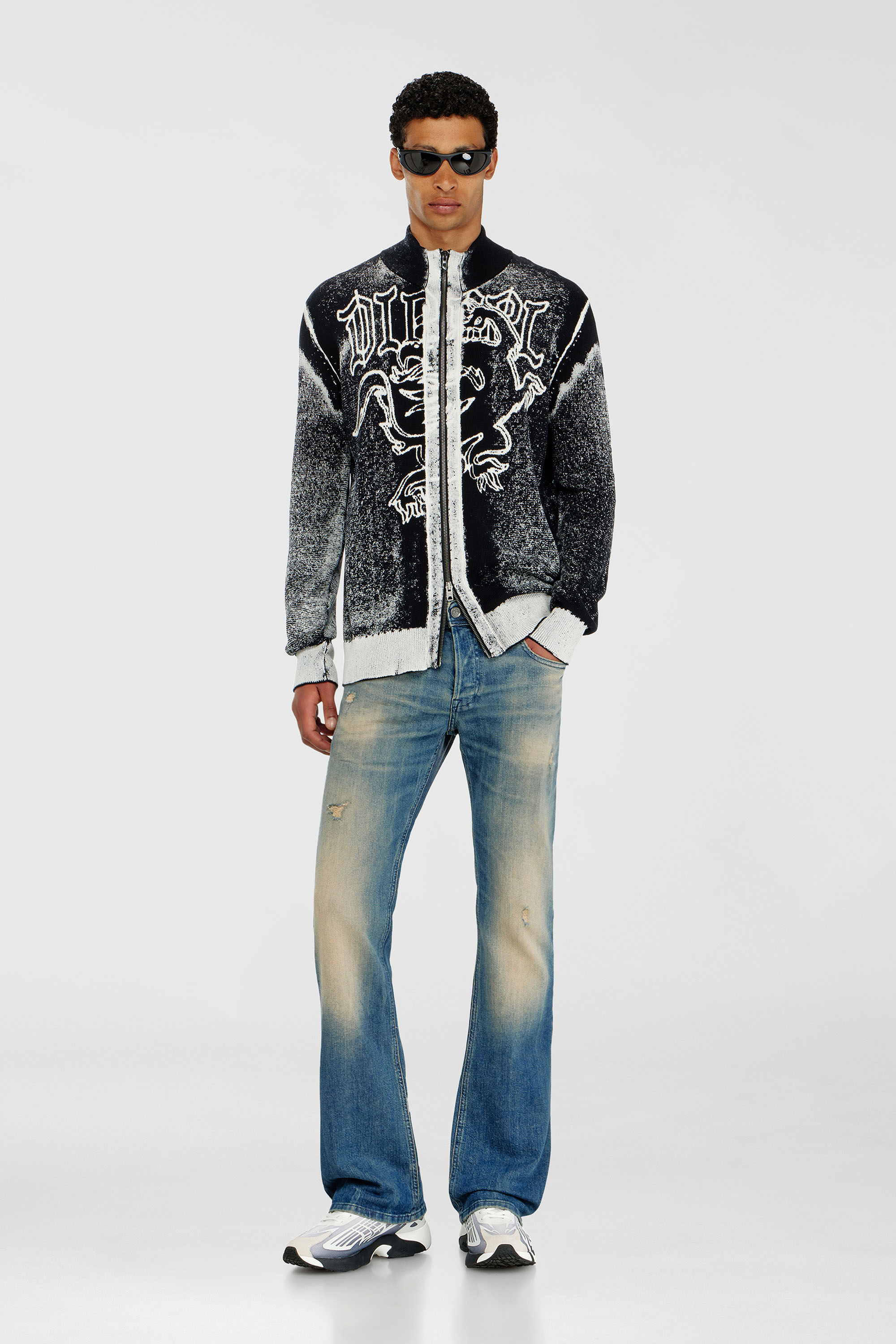 Diesel - Bootcut Jeans 2007 Zatiny 0KBBW Homme, Bleu moyen - Image 1