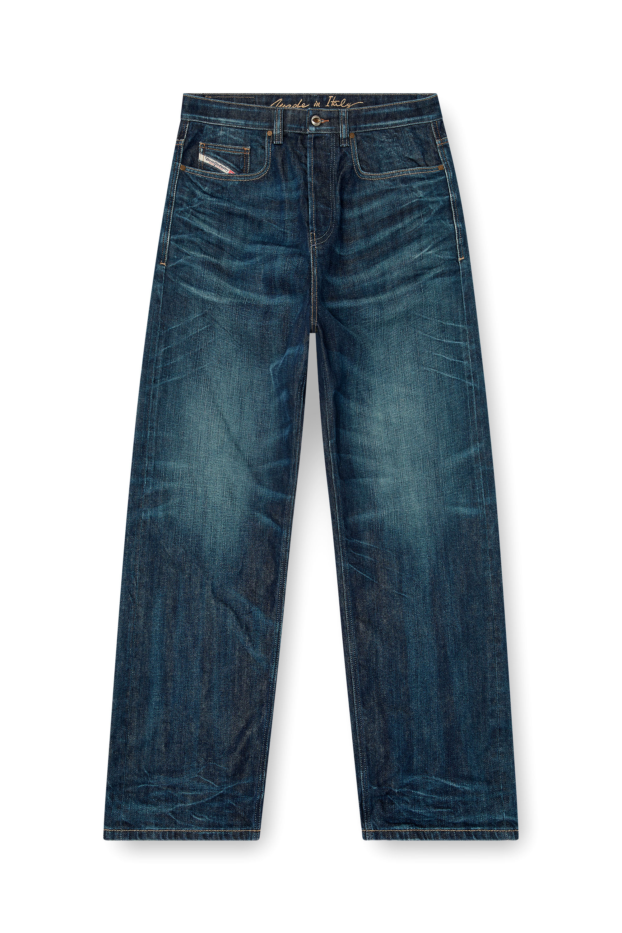 Diesel - Relaxed Jeans 2001 D-Macro 09Q04 Homme, Bleu Fonc&eacute; - Image 3