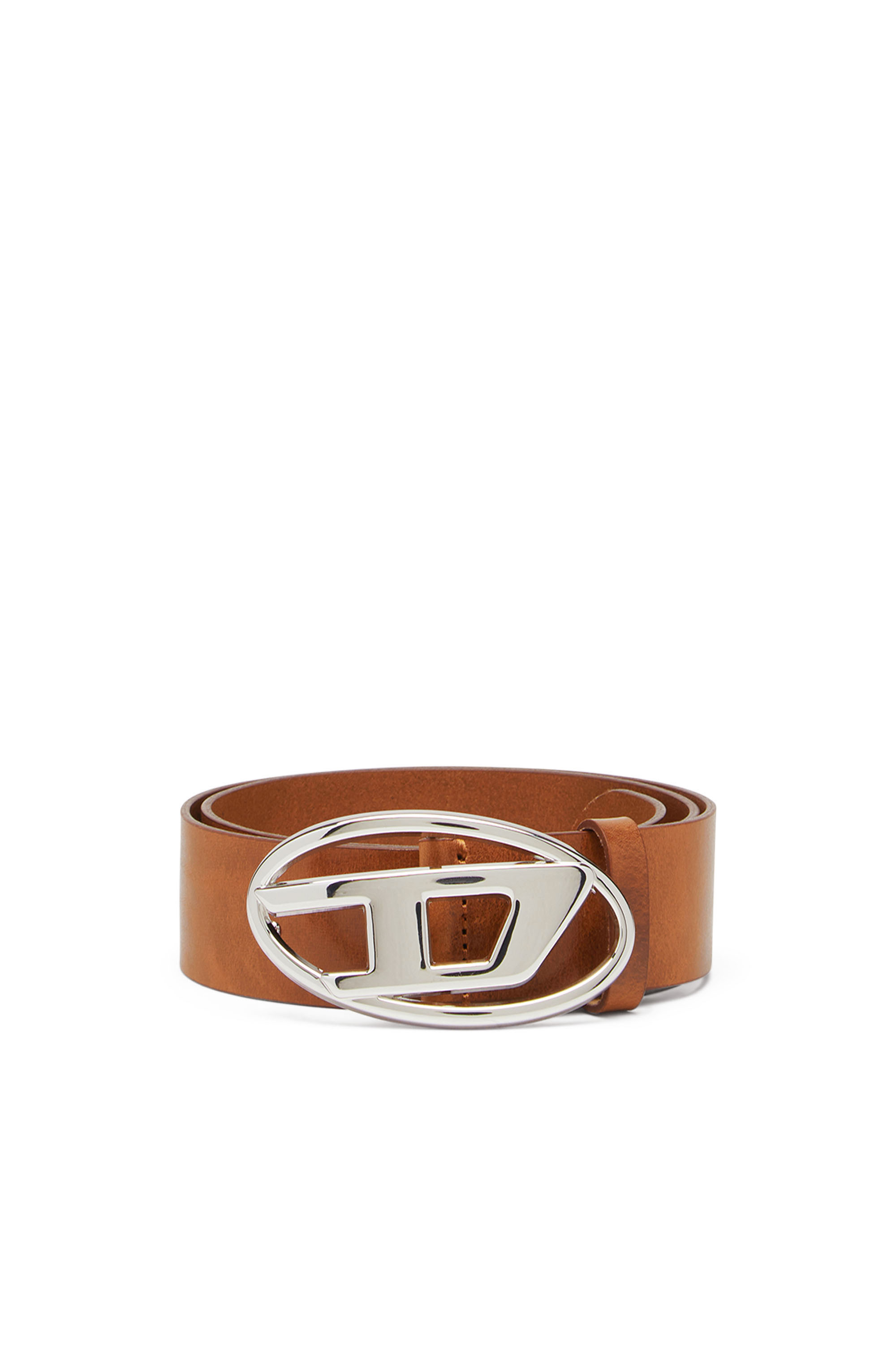 Diesel - B-1DR W, Ceinture 3.9 cm avec boucle à logo D Femme in Marron - 1
