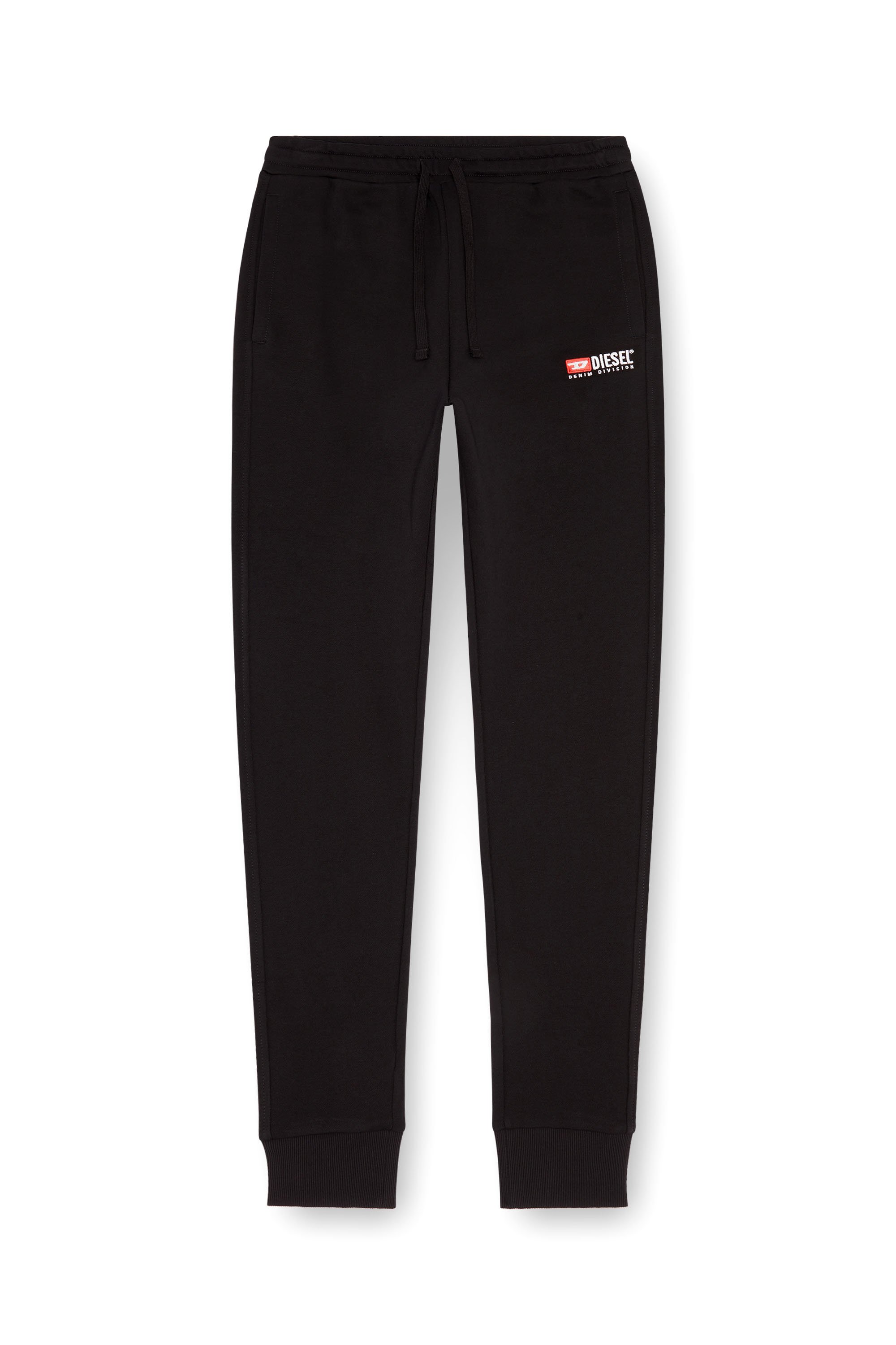 Diesel - P-TARY-DIV, Man Track pants with embroidered logo in Black - Image 3