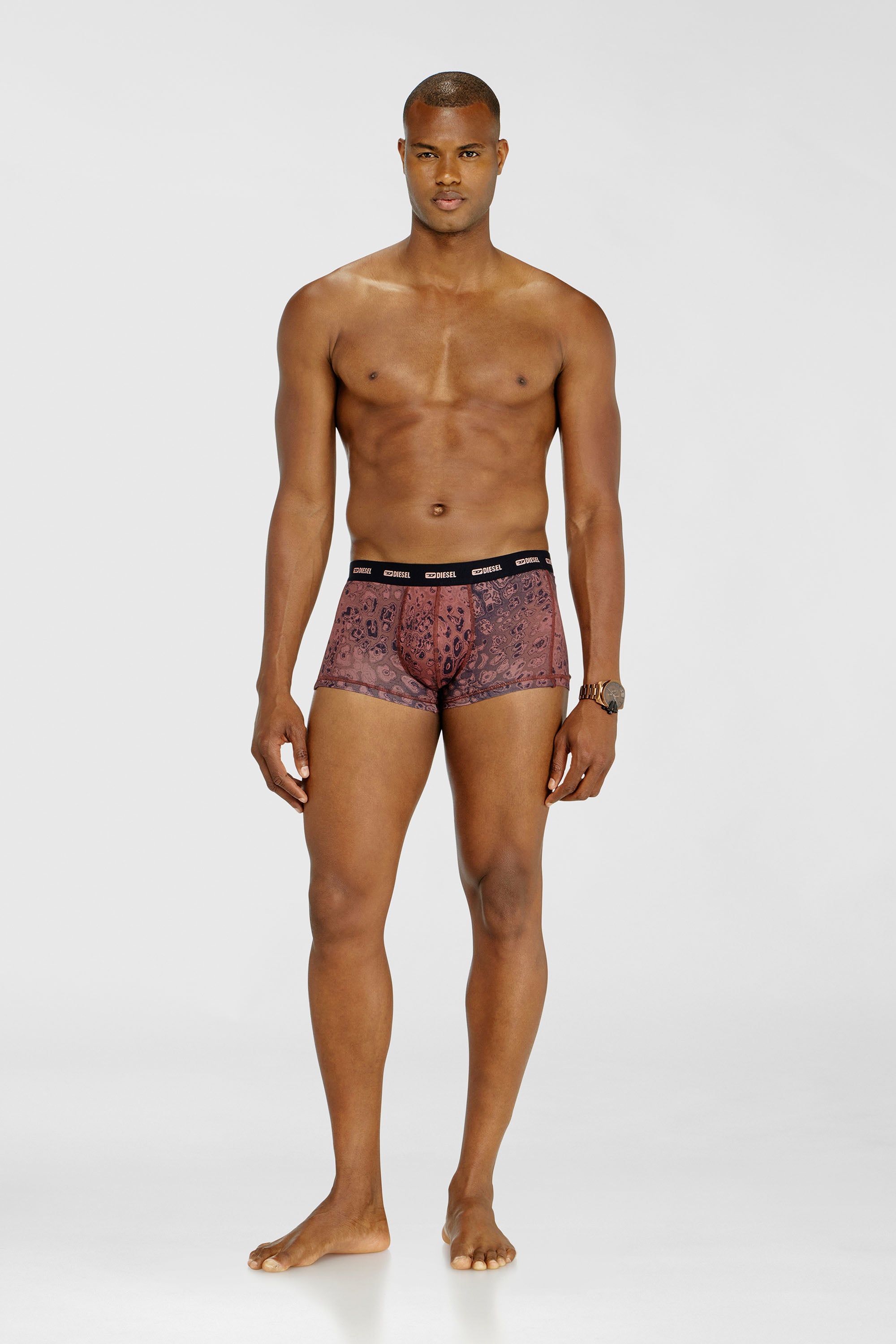 Diesel - DAMIEN-UTLT-3PACK, Lot de trois boxers en coton stretch Homme in Violet - 2