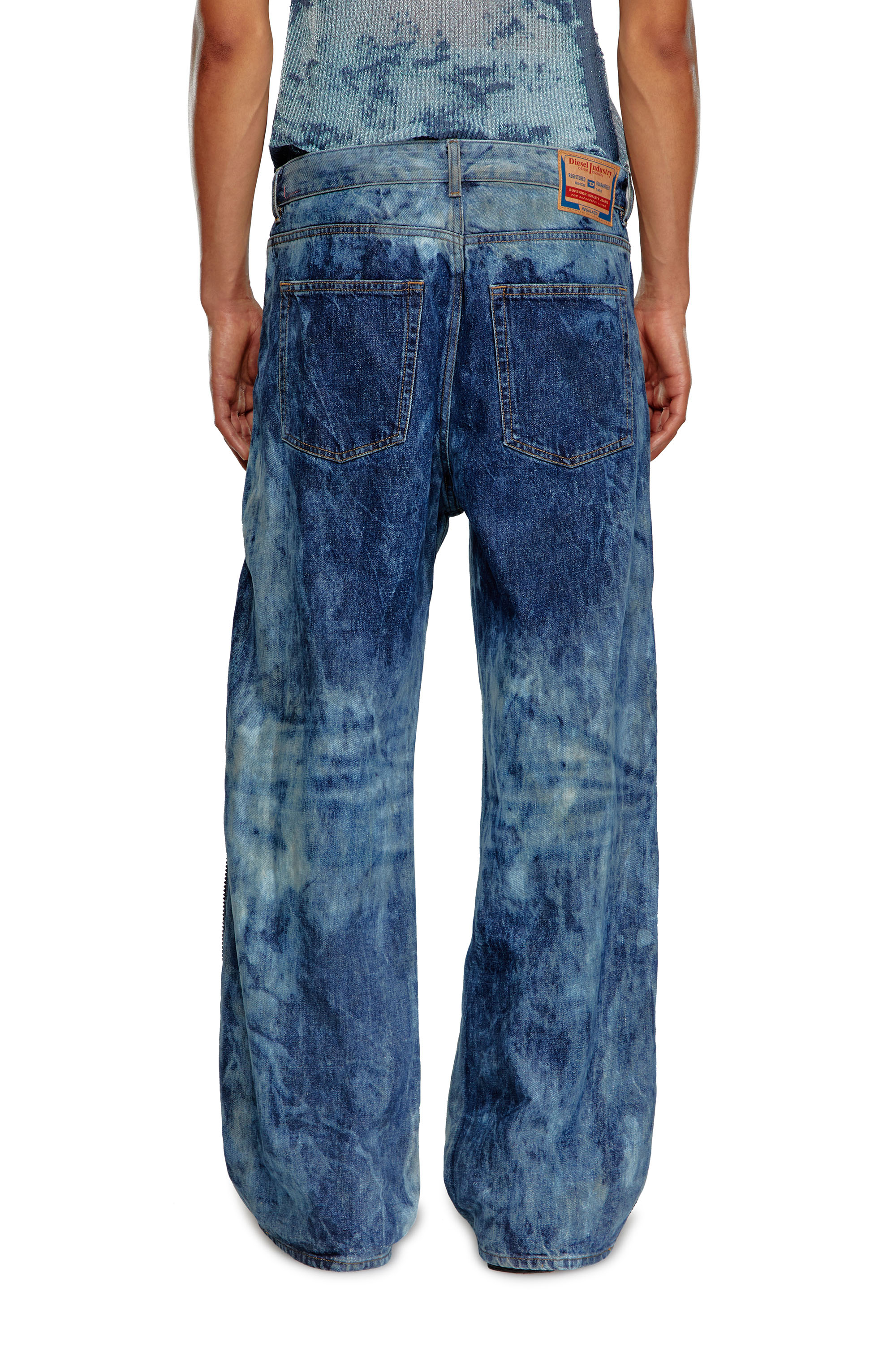Diesel - Straight Jeans D-Rise 0PGAX, Bleu moyen - Image 3