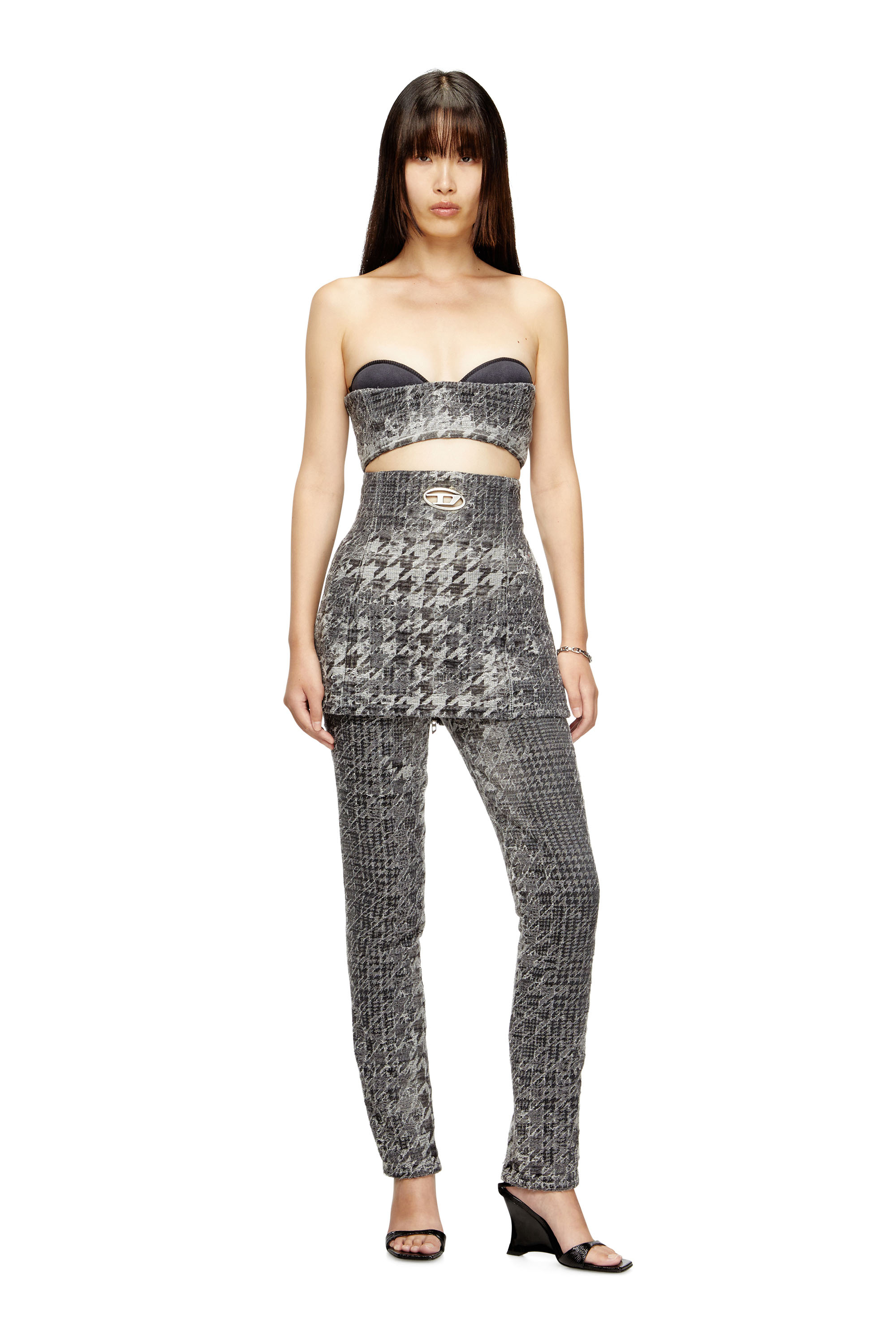 Diesel - Woman's Slim Jeans 1992 D-Jiann 0CEBN, Black/Dark grey - 1