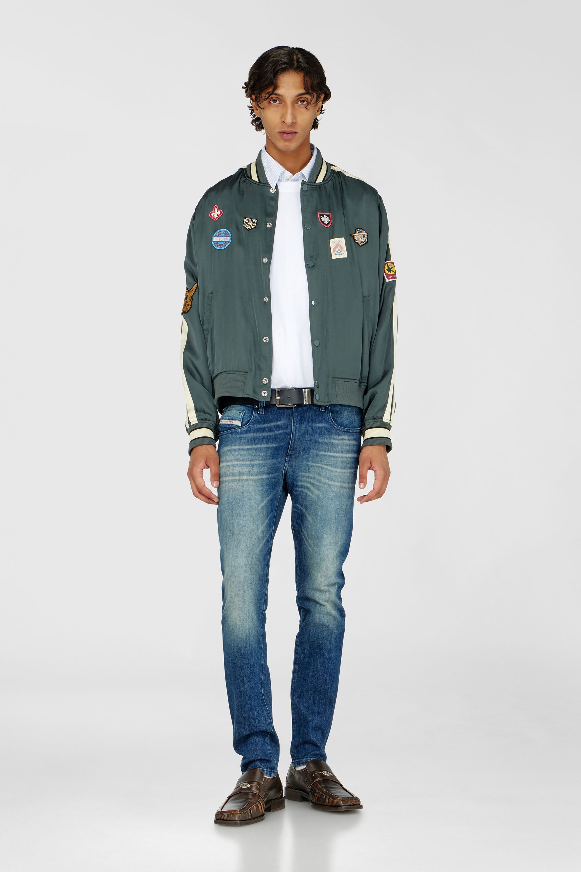 Diesel - Slim Jeans 2019 D-Strukt 0KBBR Homme, Bleu Fonc&eacute; - Image 1