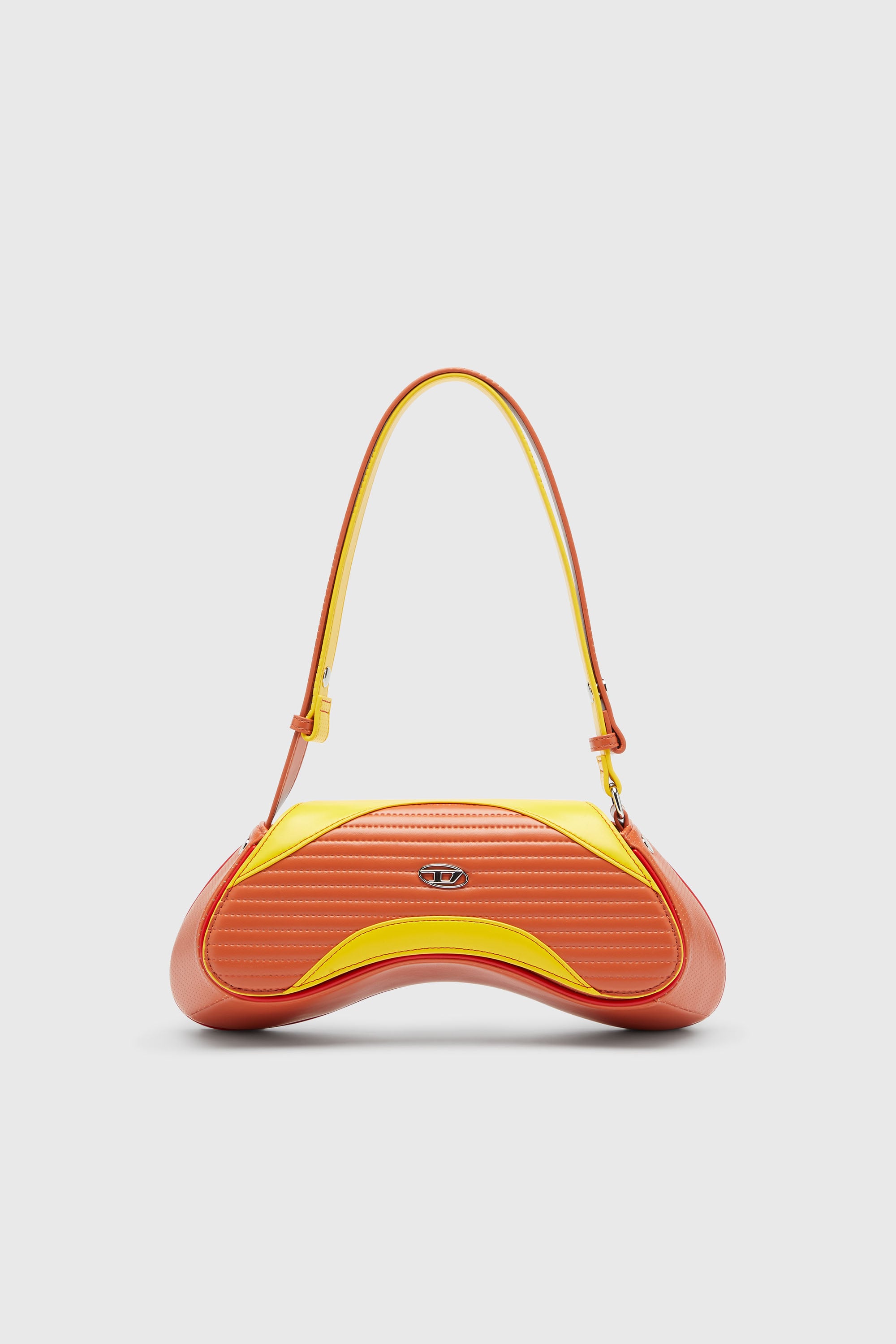 Diesel - PLAY CROSSBODY, Play - Sac bandouli&egrave;re en PU matelass&eacute; perfor&eacute; Femme in Polychrome - 1