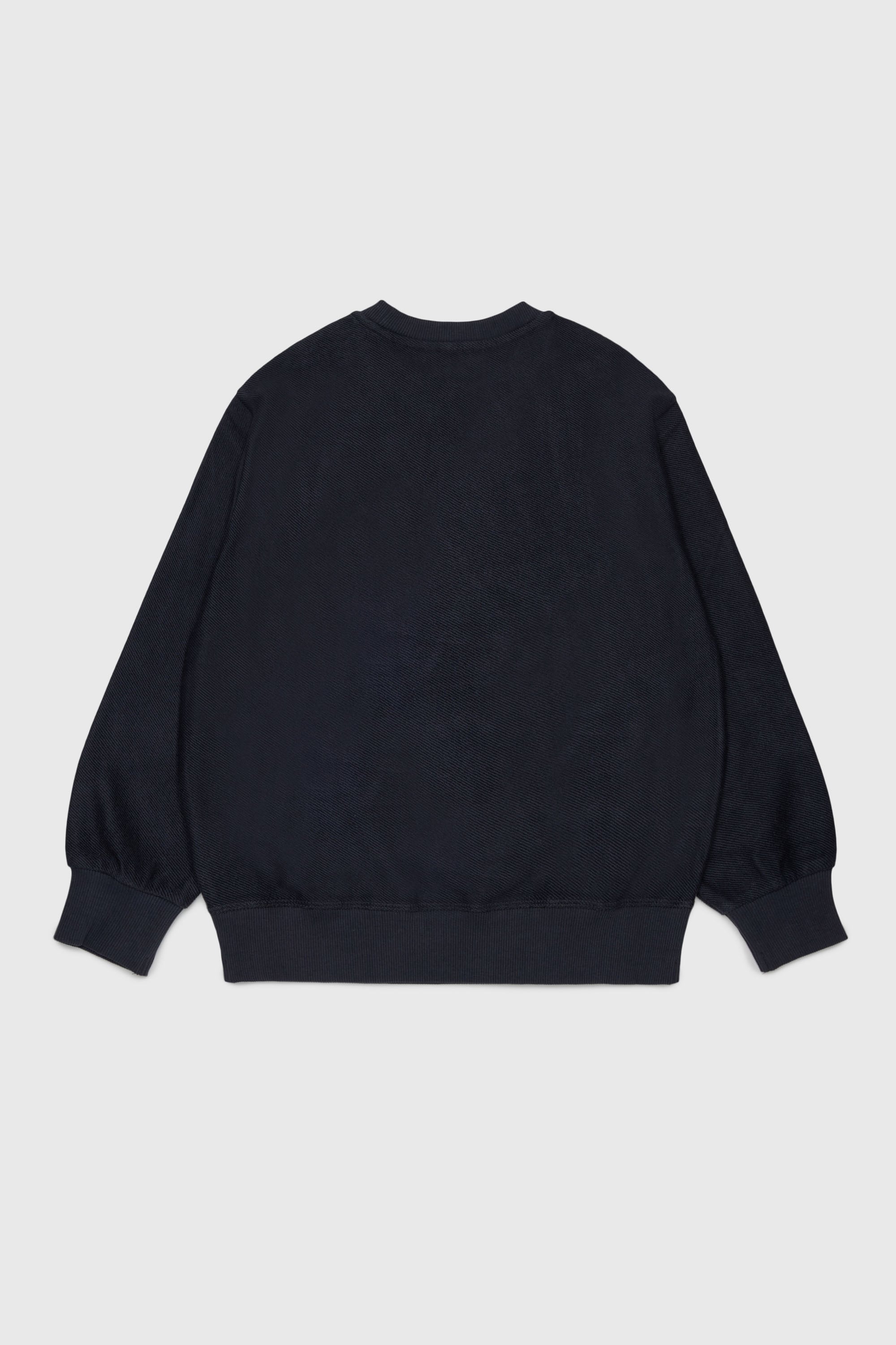 Diesel - SFRIT OVER, Sweatshirt avec rayures et logo Oval D Homme in Noir - 2