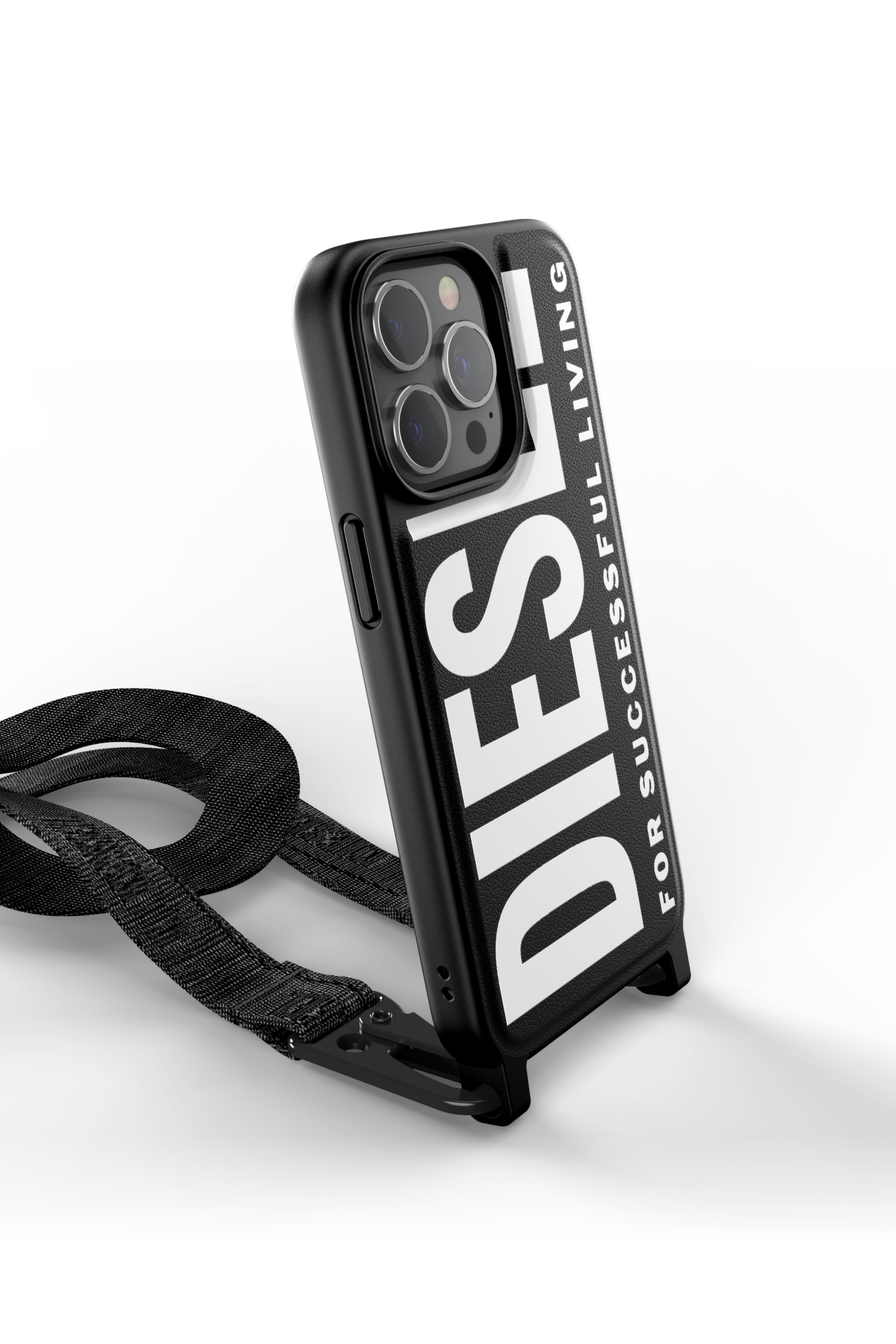 Diesel - 47169 NECKLACE CASE, Étui à collier pour iPhone 13/13 Pro Mixte in Noir - 3
